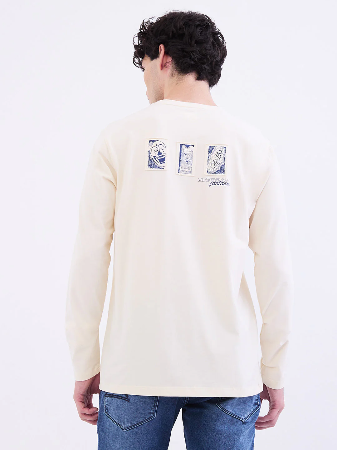 Men T-Shirt White Slim Fit - Image 4