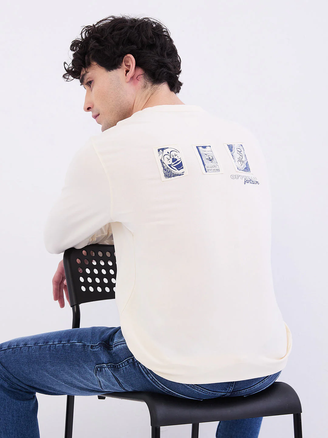 Men T-Shirt White Slim Fit - Image 7