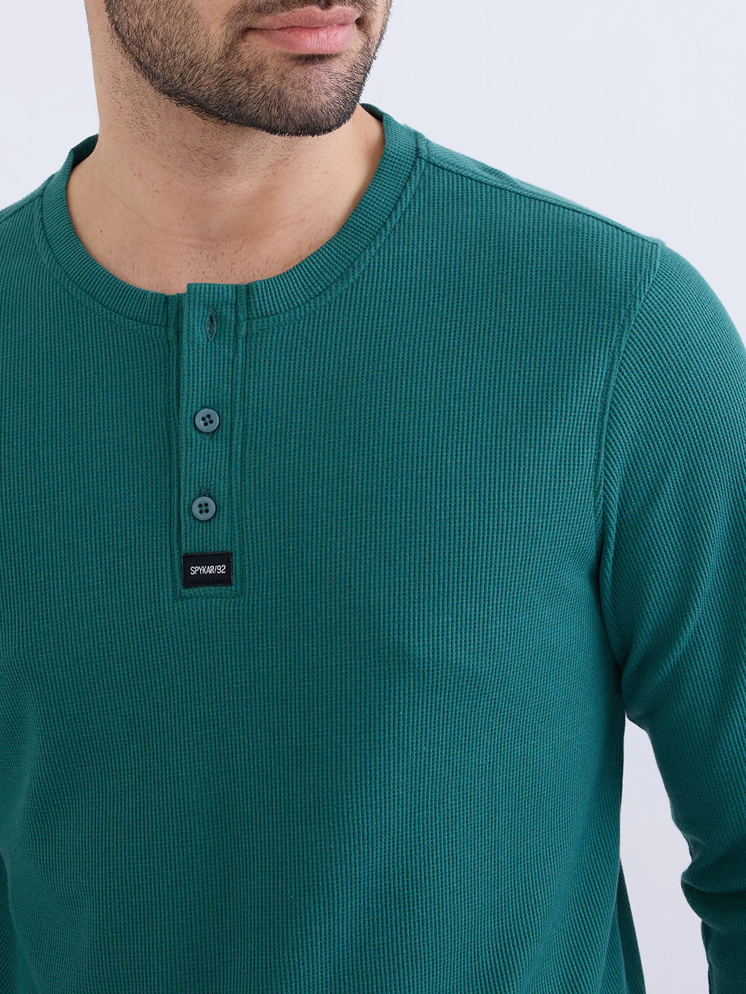 Men T-Shirt Green Slim Fit - Image 6