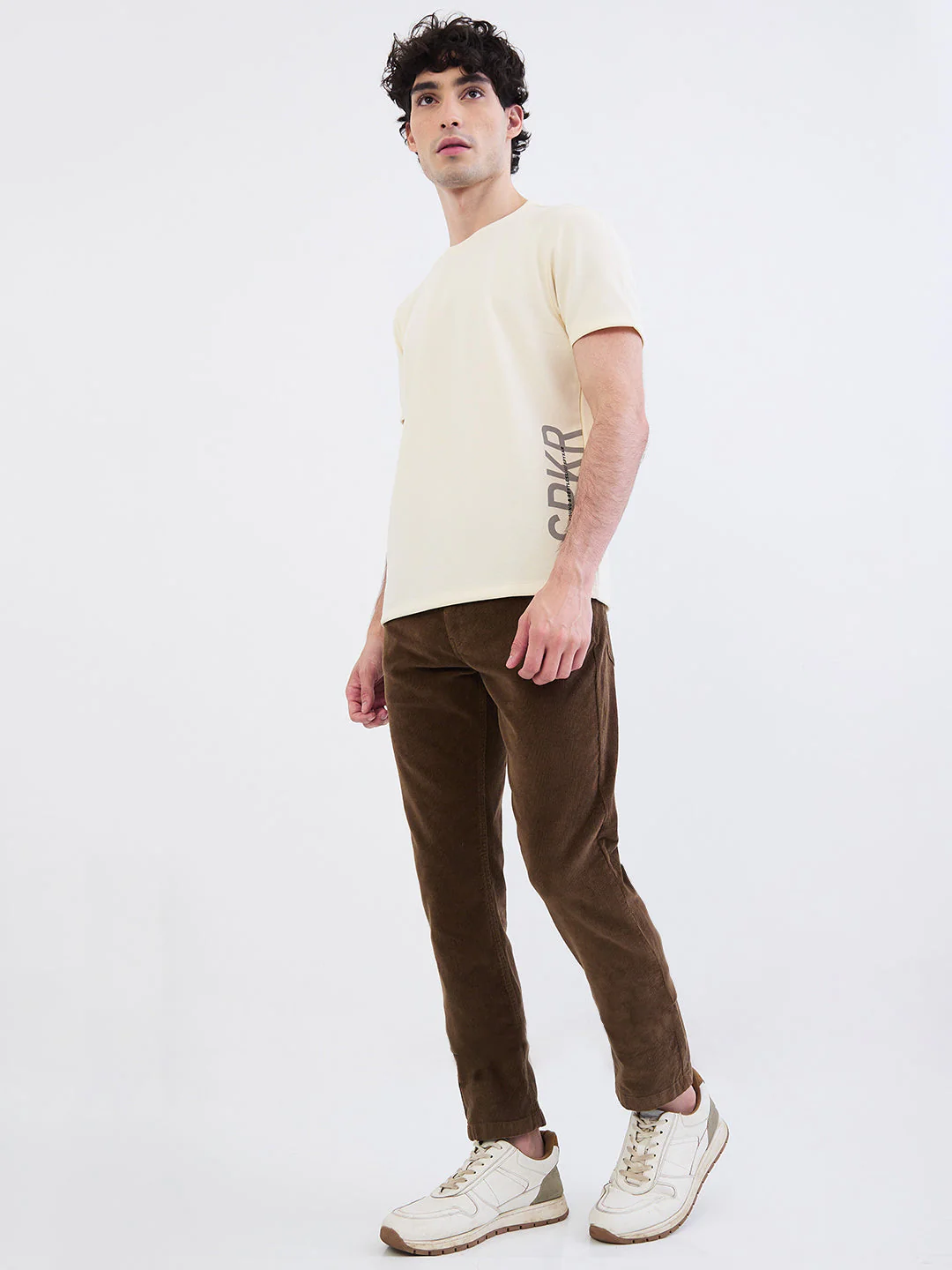 Men T-Shirt White Slim Fit - Image 5