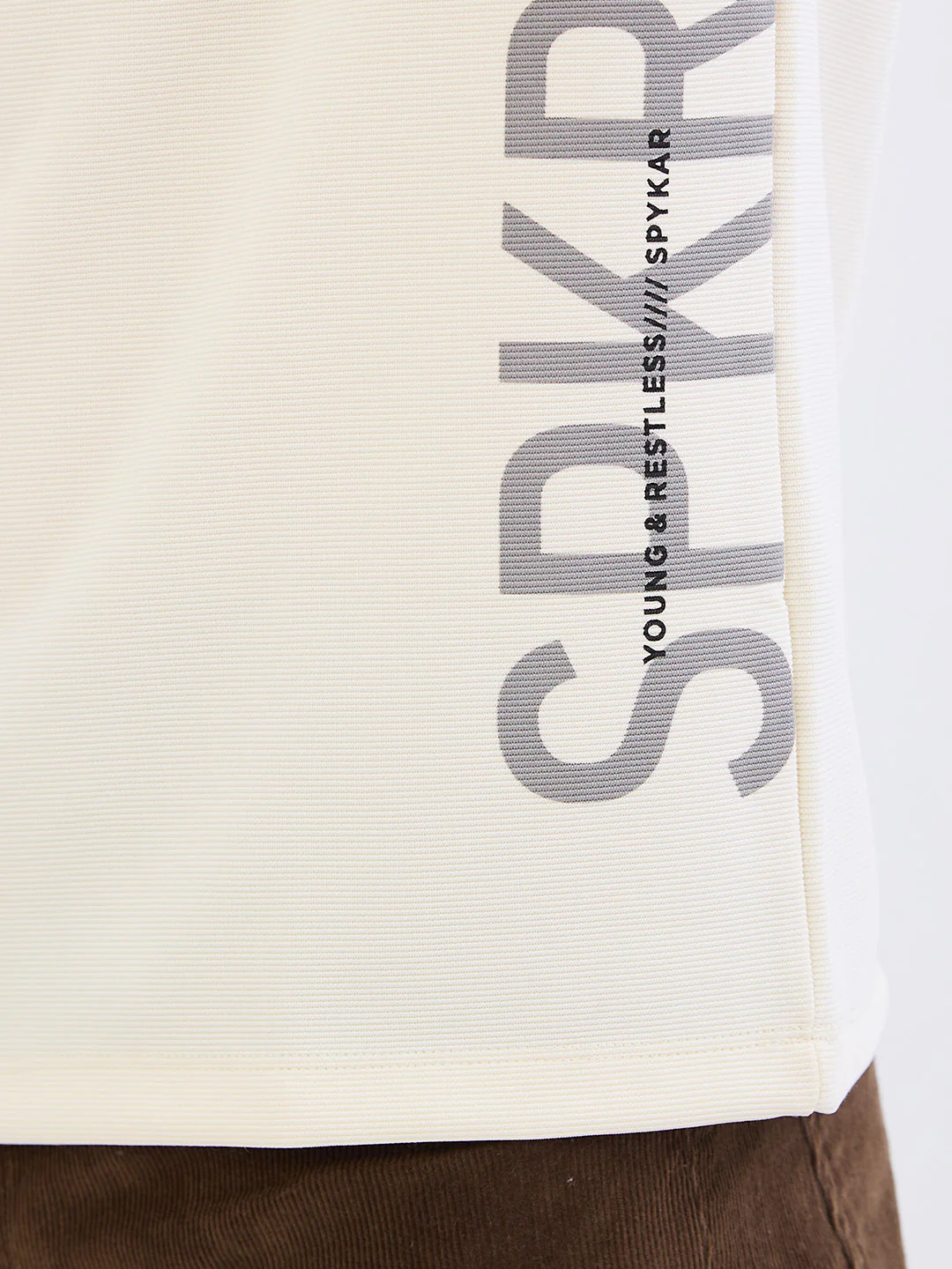 Men T-Shirt White Slim Fit - Image 8