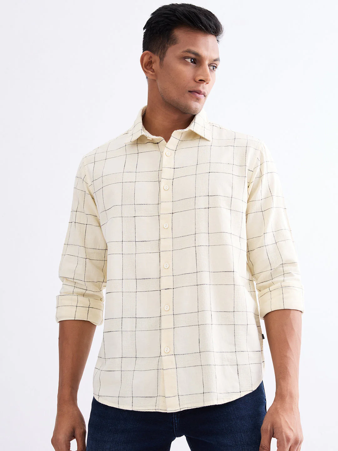 Men Shirt White Slim Fit - Image 2