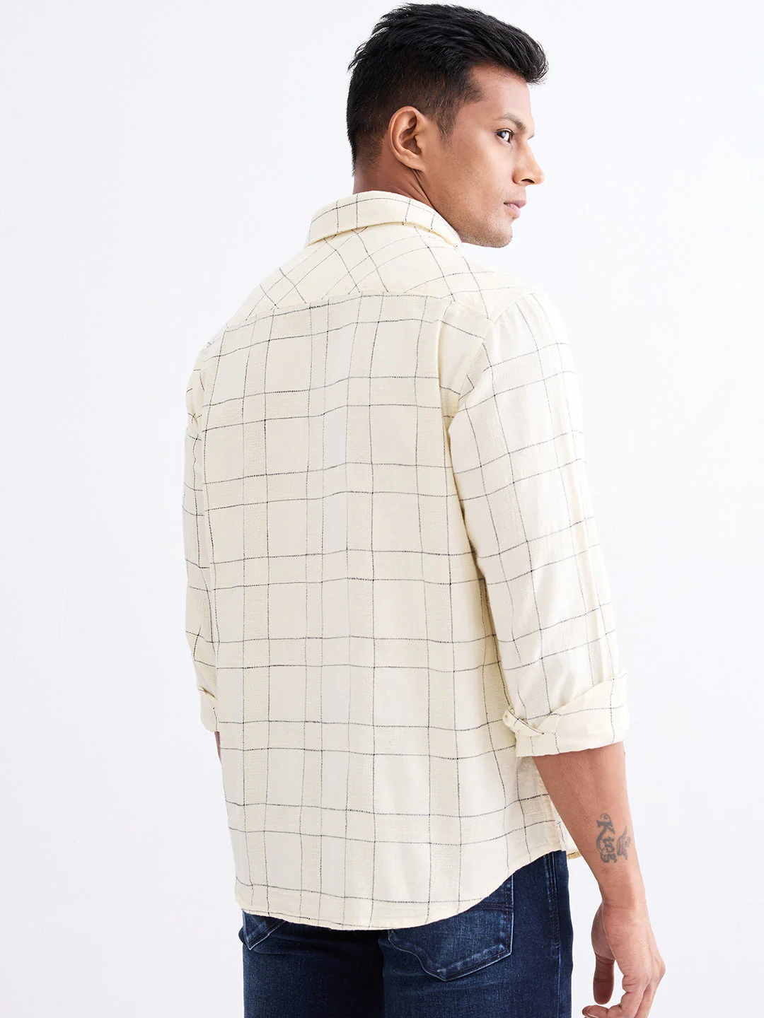 Men Shirt White Slim Fit - Image 4