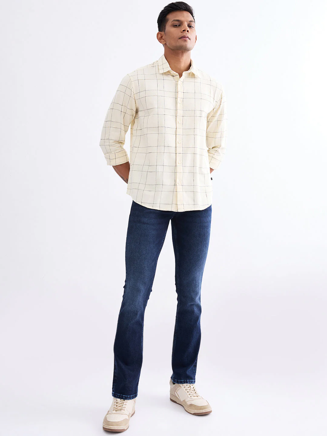 Men Shirt White Slim Fit - Image 5