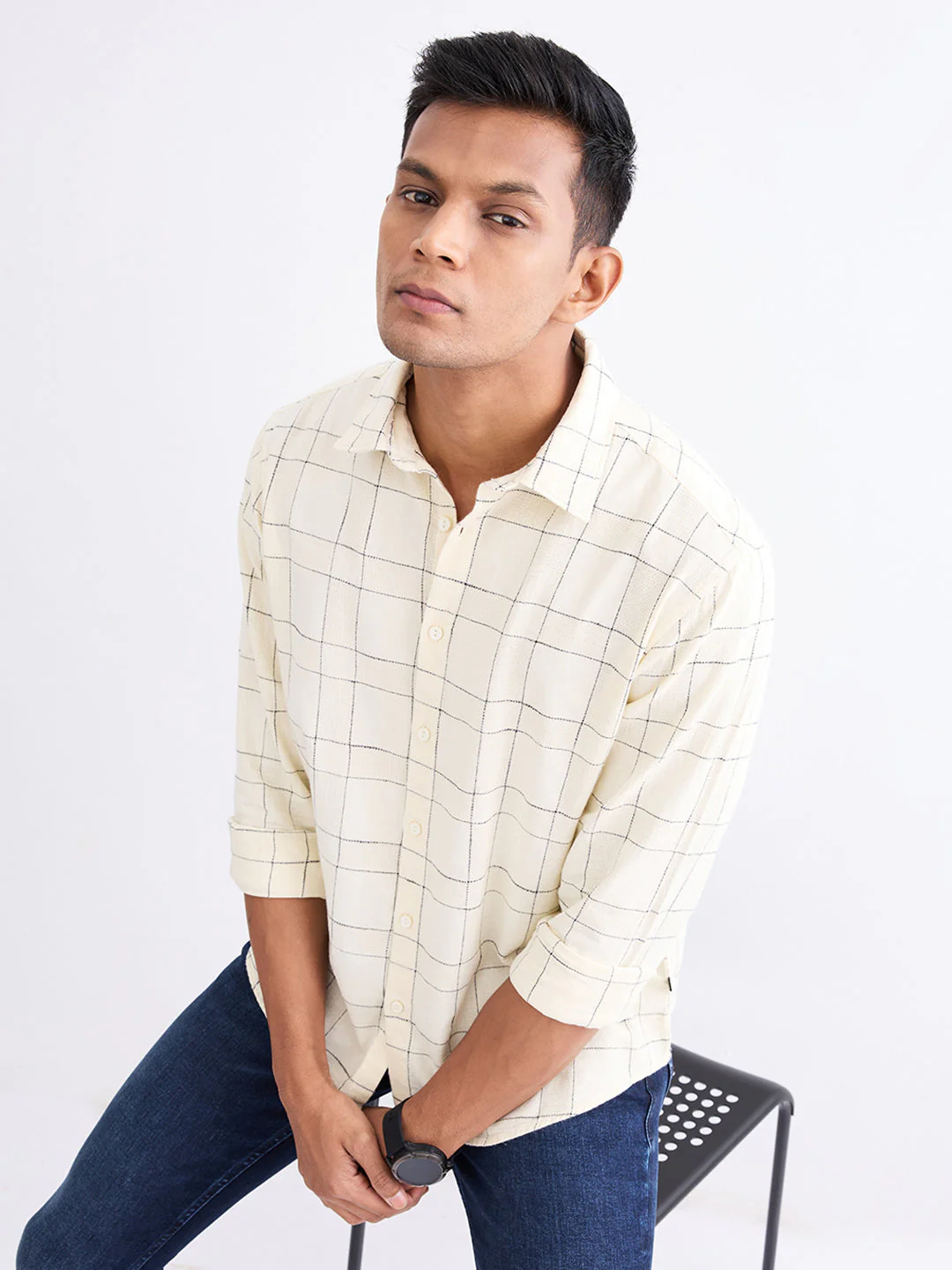 Men Shirt White Slim Fit - Image 7