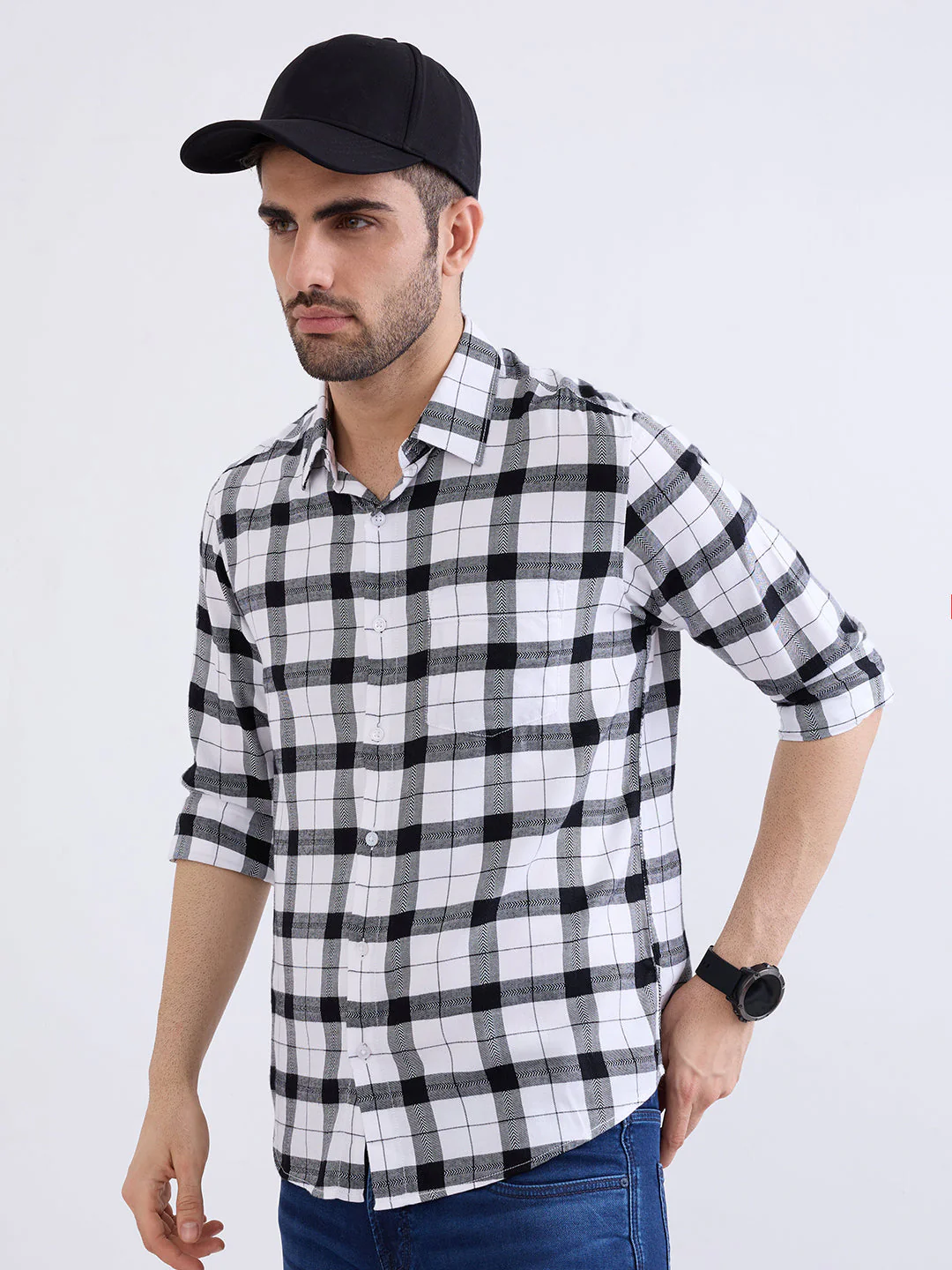 Men Shirt White Slim Fit - Image 7