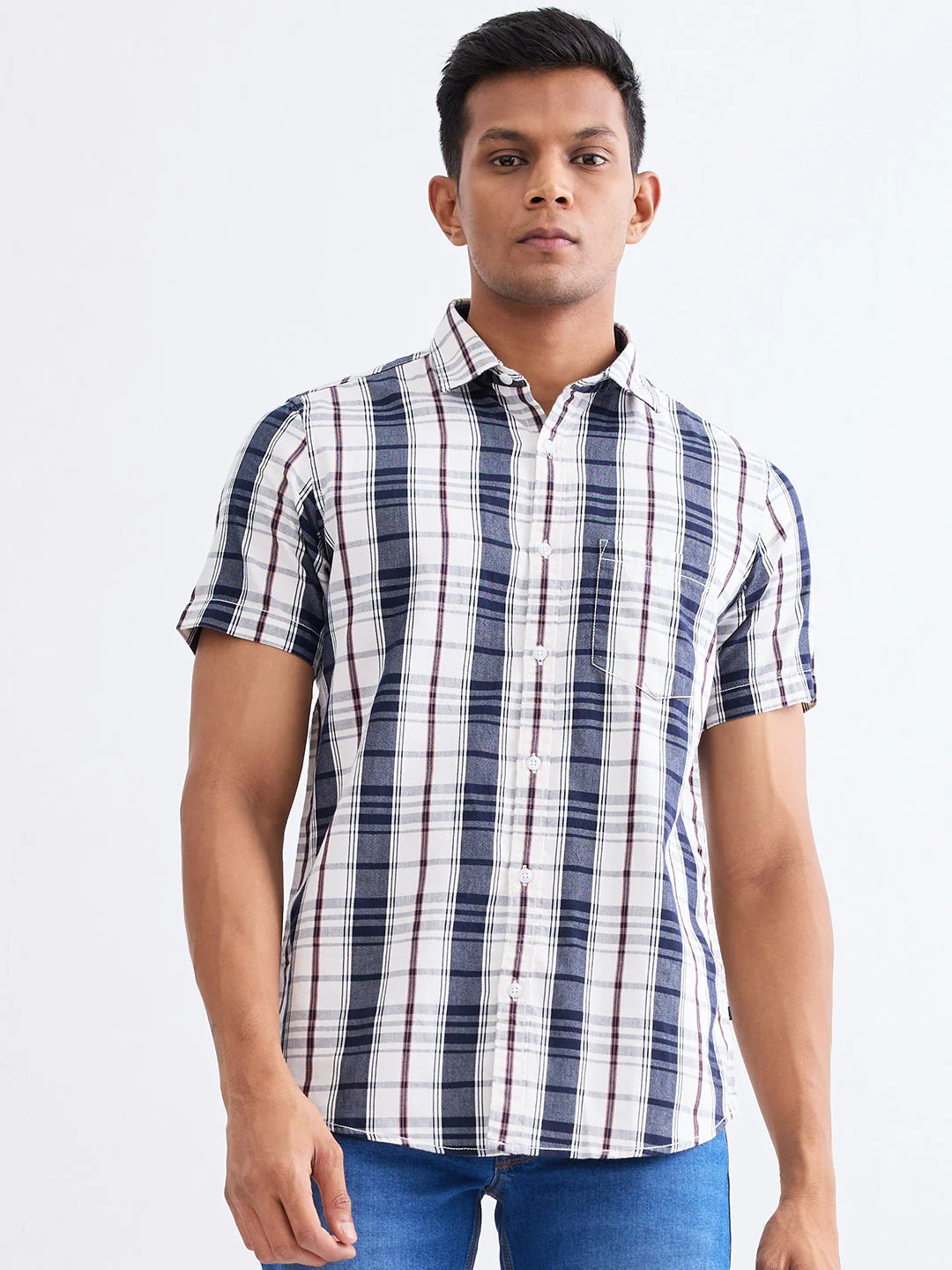 Men Shirt White Slim Fit - Image 2
