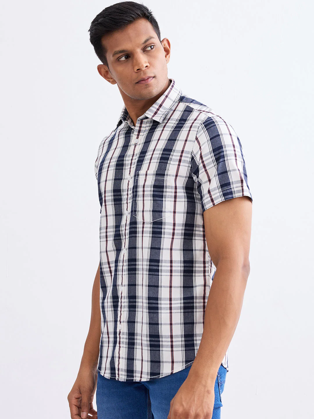 Men Shirt White Slim Fit - Image 3