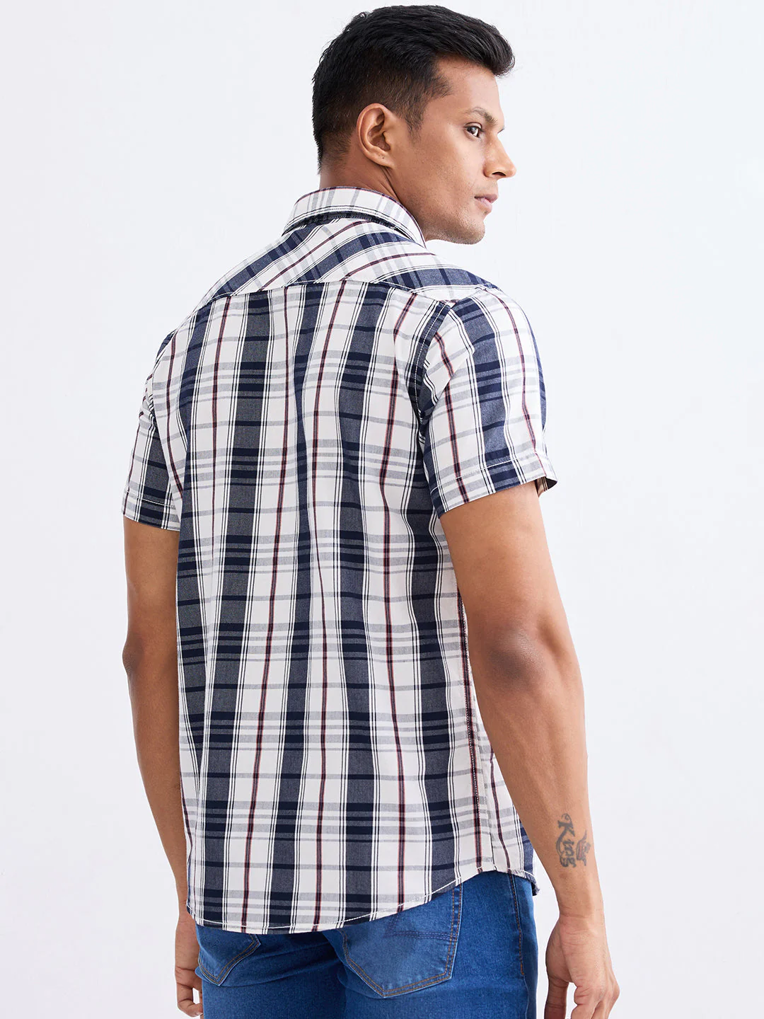 Men Shirt White Slim Fit - Image 4