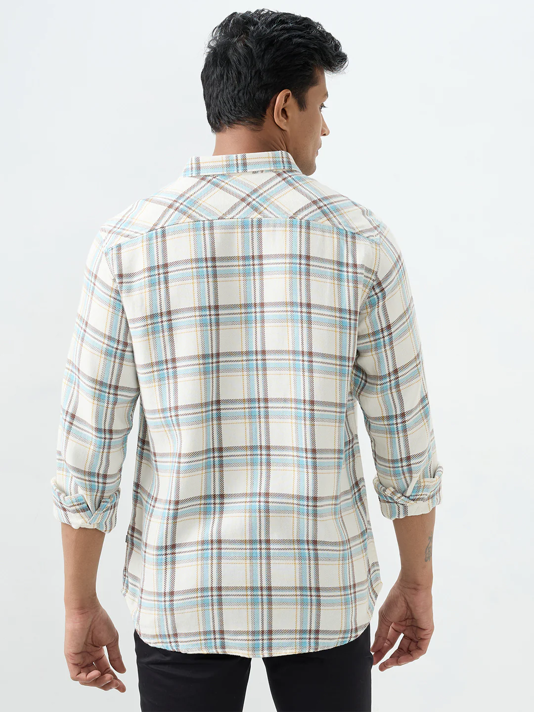 Men Shirt White Regular Fit - Image 4