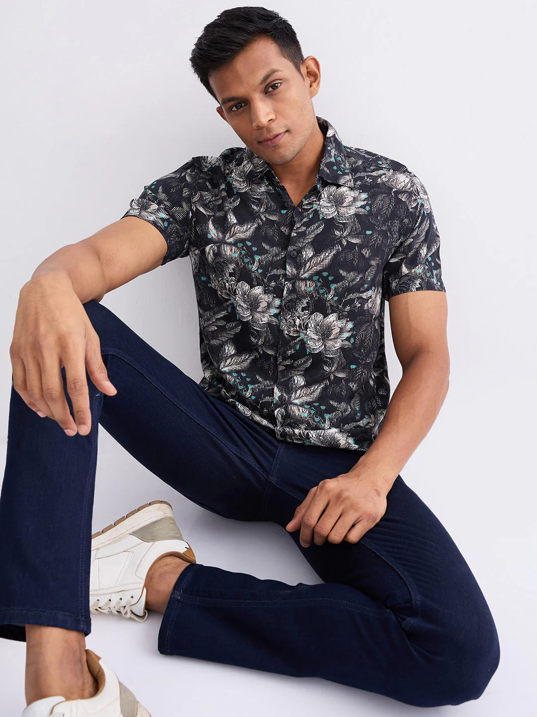 Men Shirt Black Slim Fit - Image 7