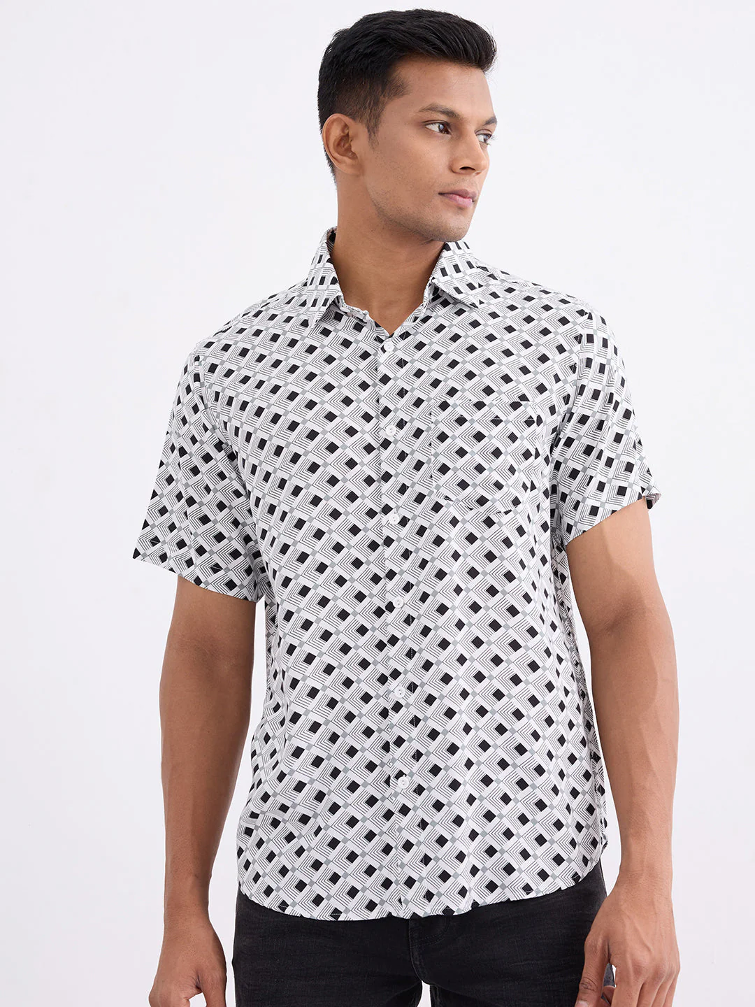 Men Shirt White Slim Fit - Image 2