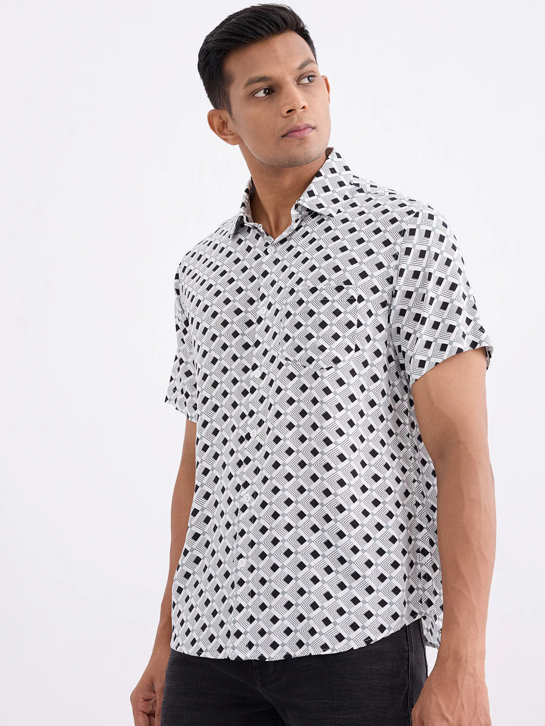 Men Shirt White Slim Fit - Image 3