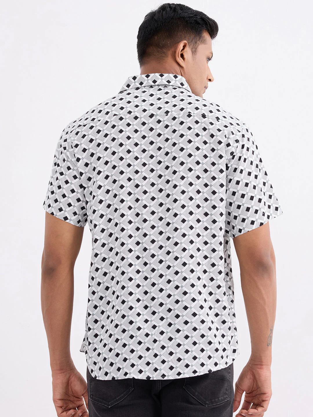 Men Shirt White Slim Fit - Image 4