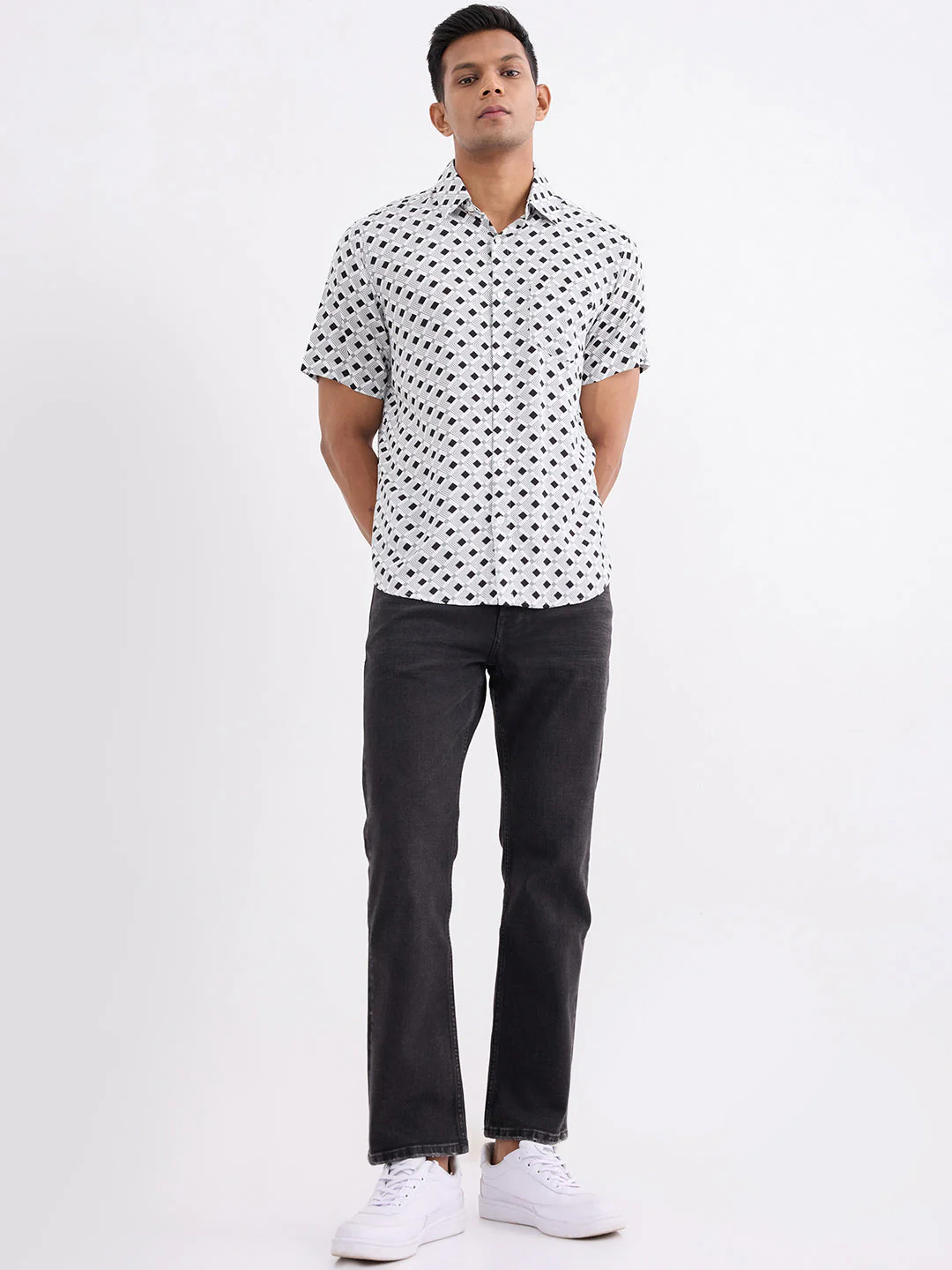Men Shirt White Slim Fit - Image 5