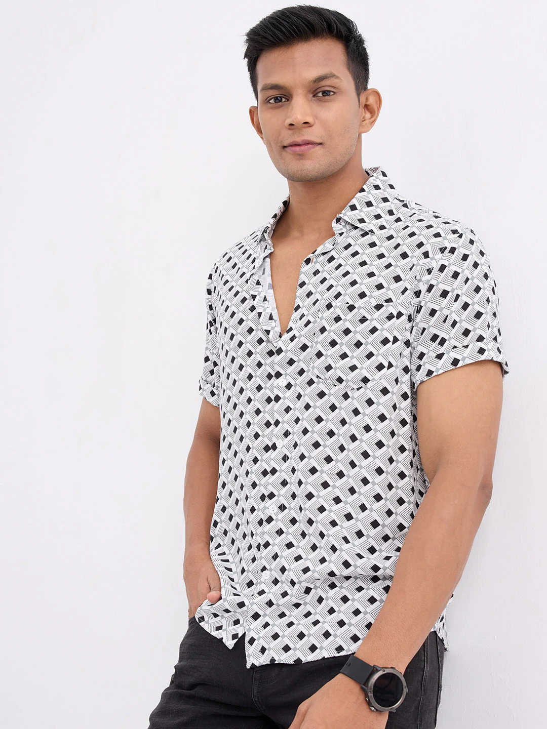Men Shirt White Slim Fit - Image 7