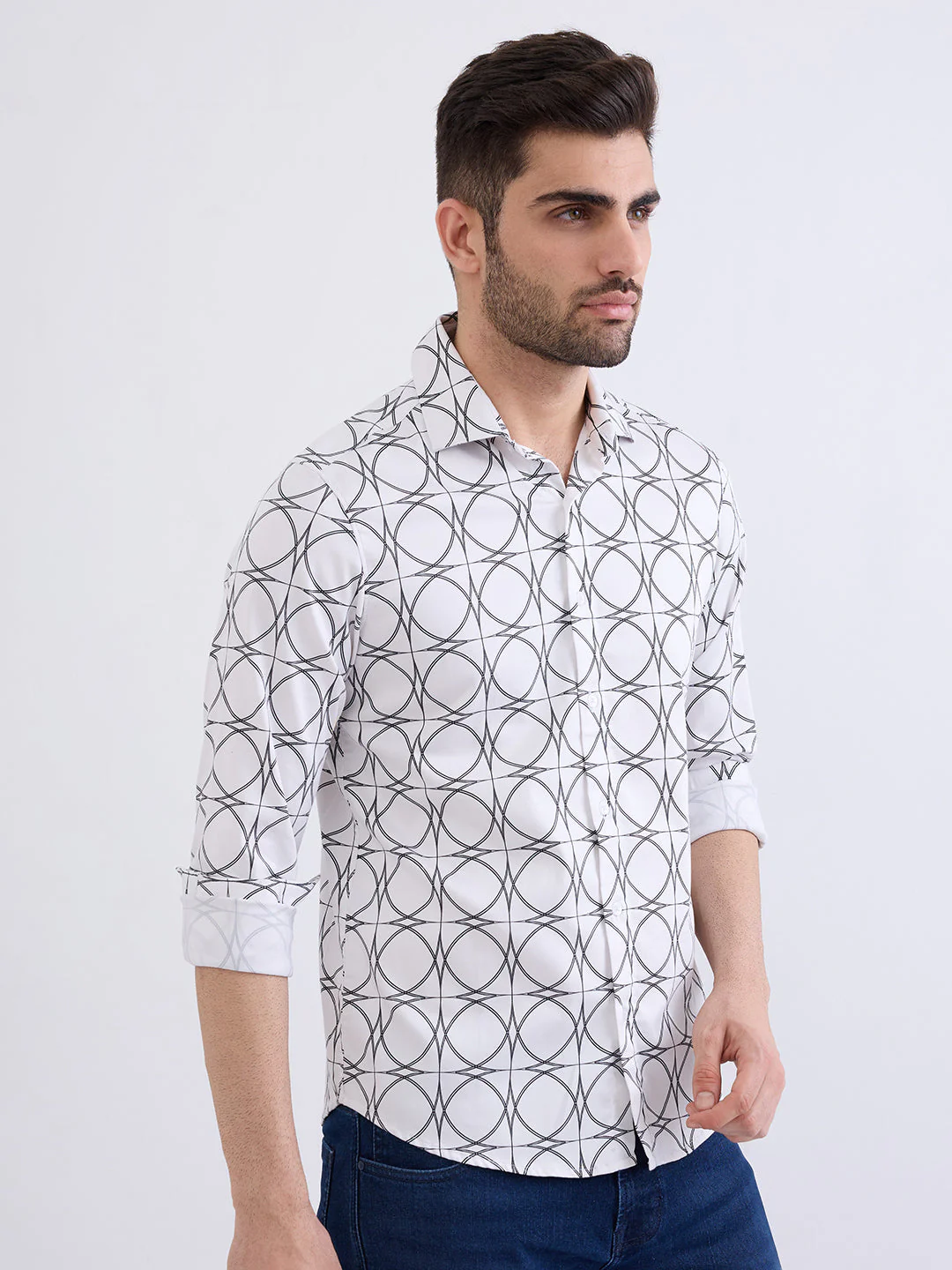 Men Shirt White Slim Fit