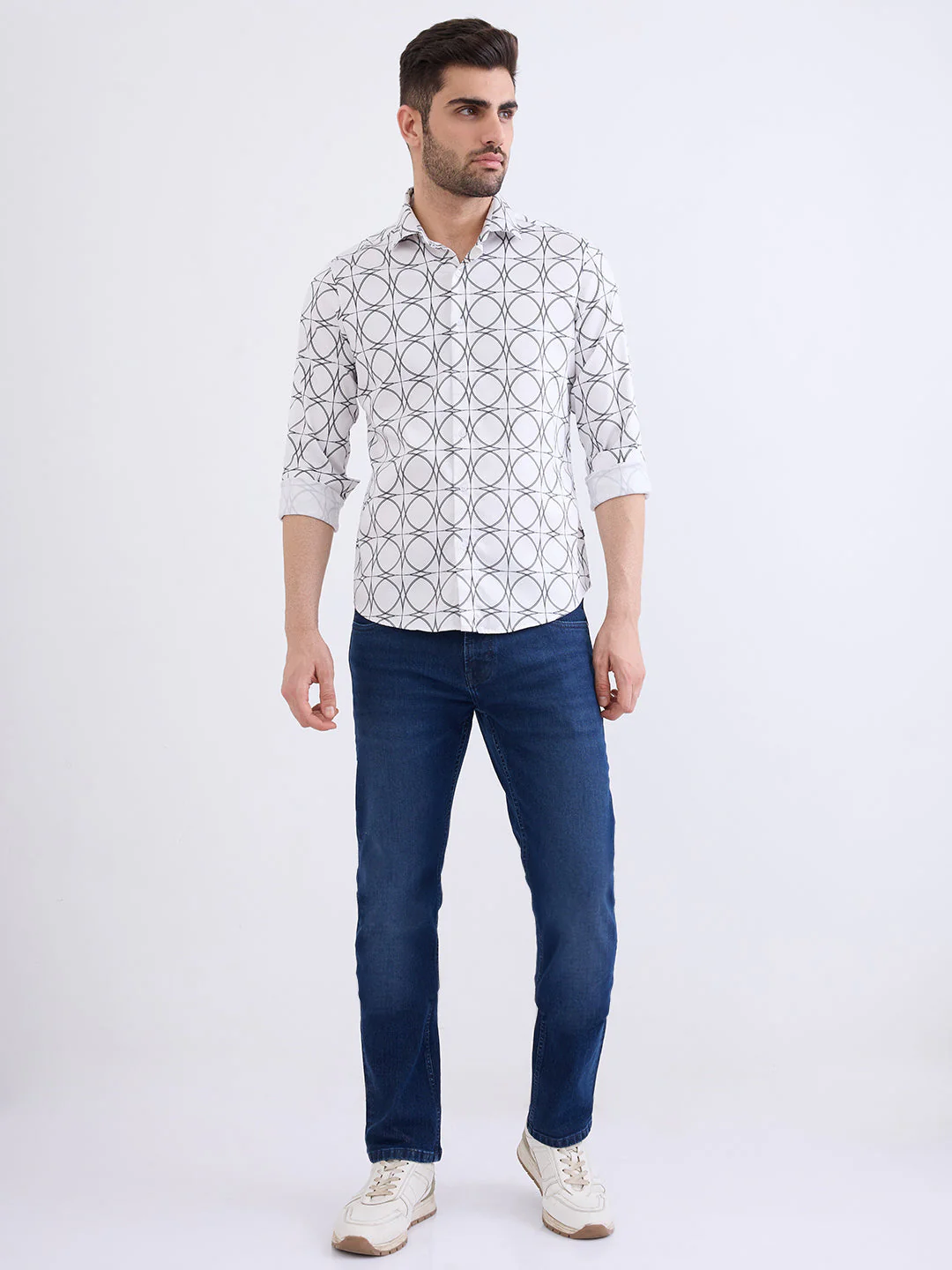 Men Shirt White Slim Fit - Image 5