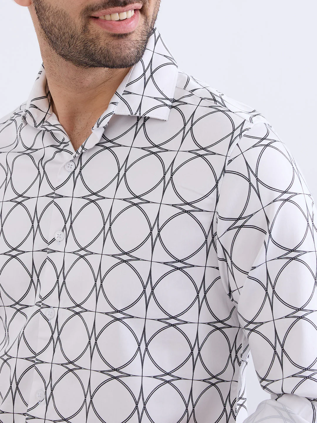 Men Shirt White Slim Fit - Image 6