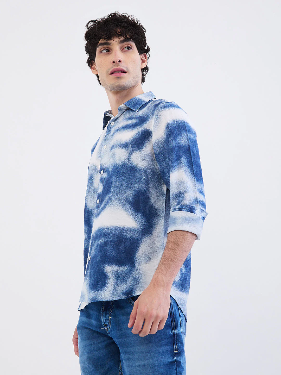 Men Shirt White Slim Fit - Image 3