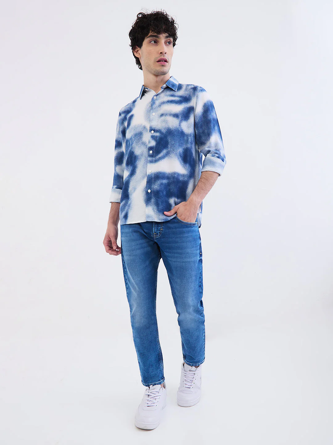 Men Shirt White Slim Fit - Image 5