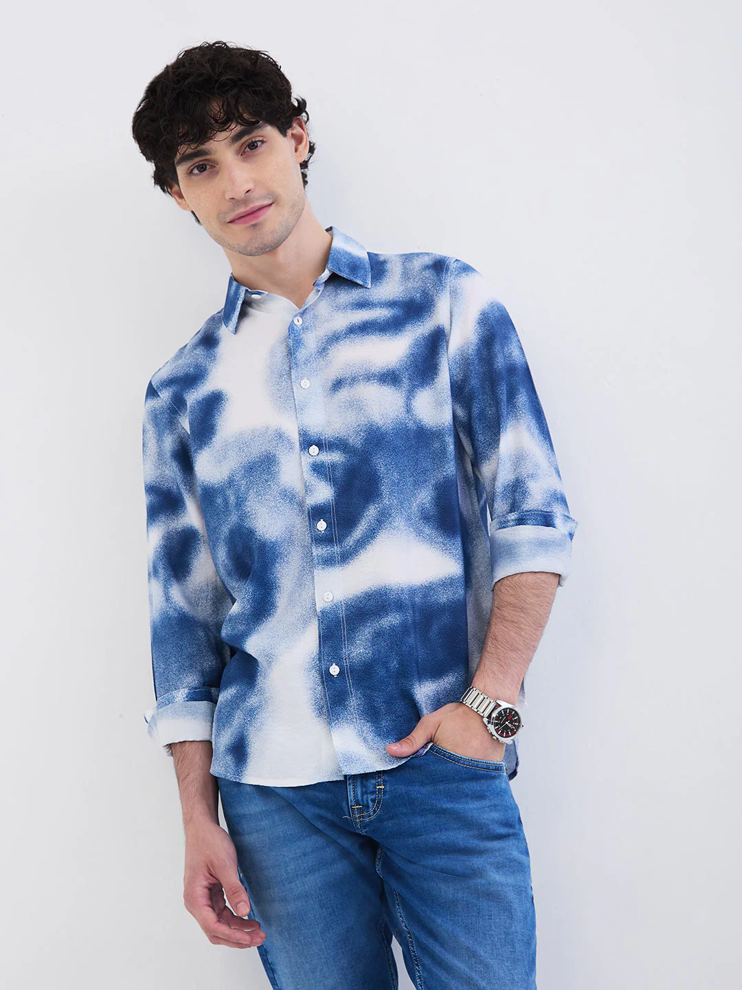 Men Shirt White Slim Fit - Image 7