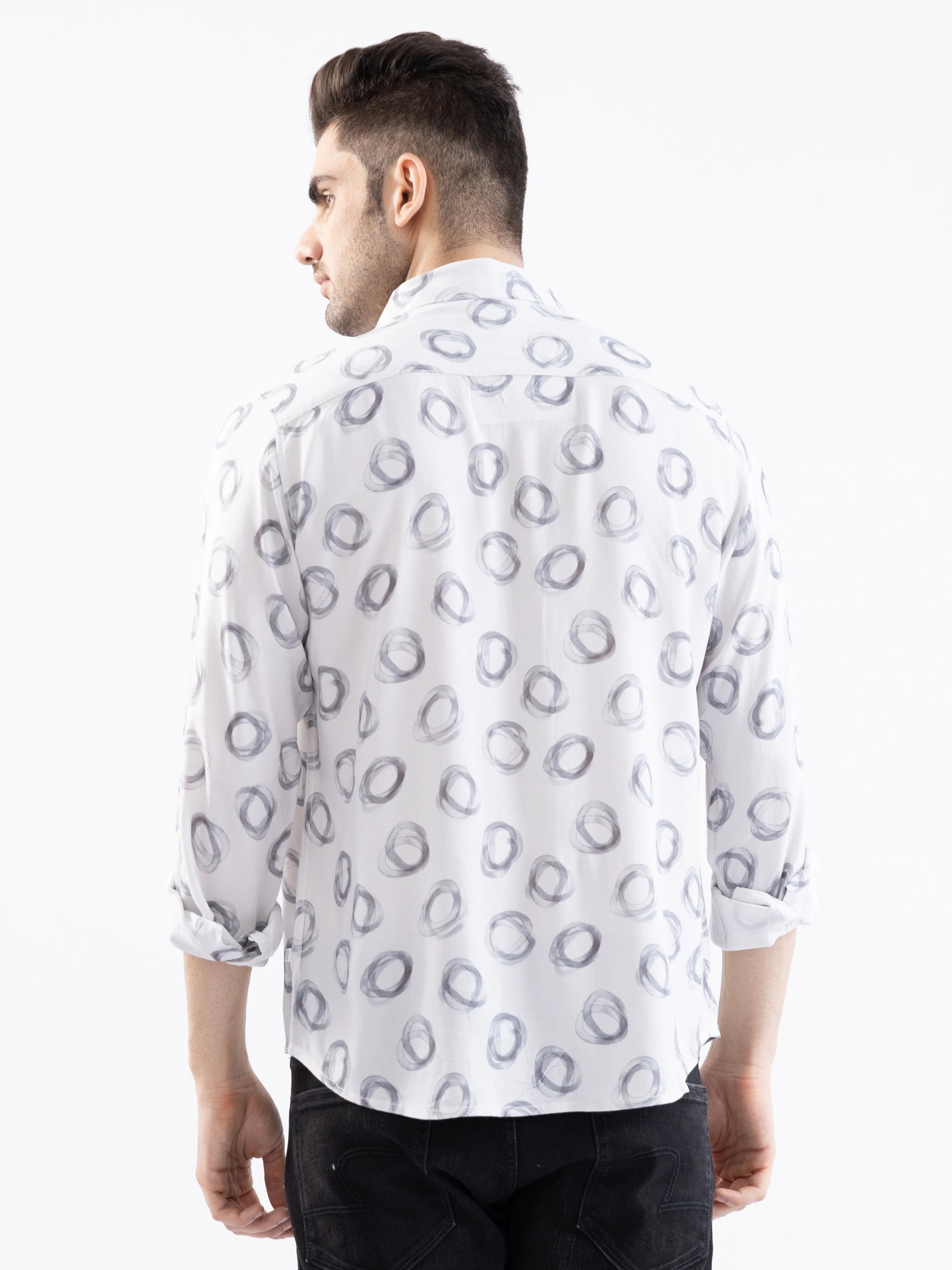 Men Shirt White Slim Fit - Image 4