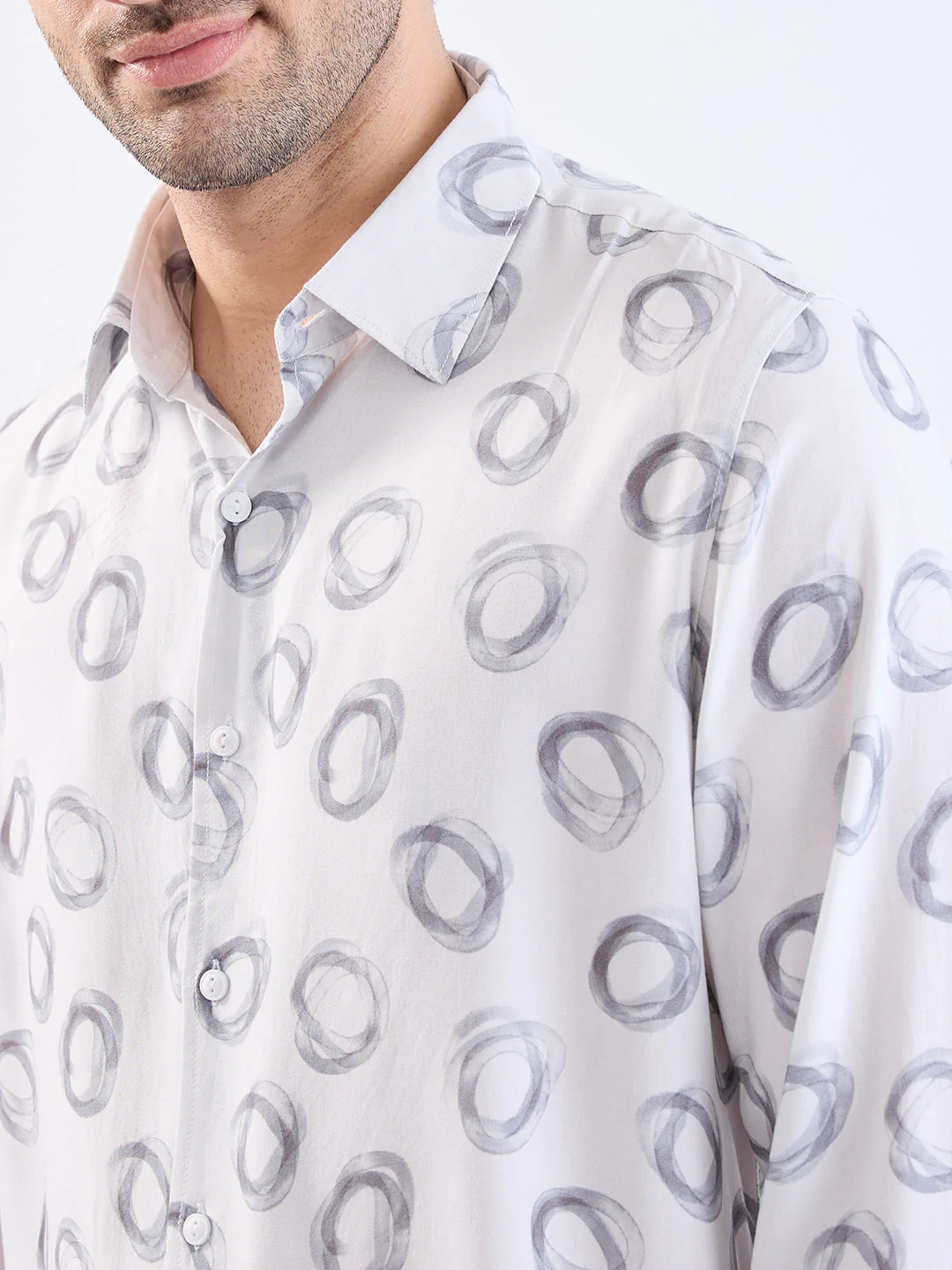 Men Shirt White Slim Fit - Image 6