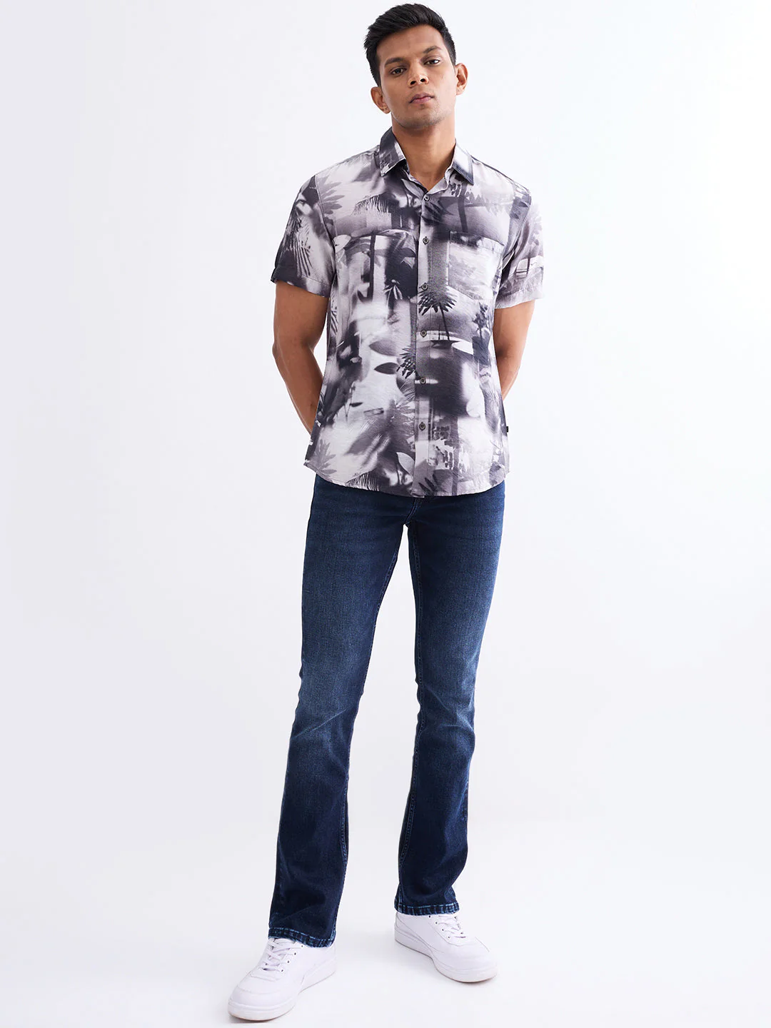 Men Shirt Black Slim Fit - Image 5