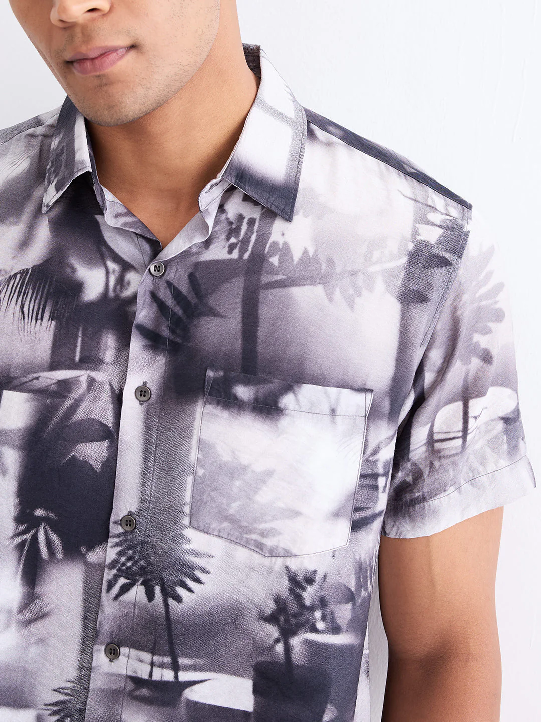 Men Shirt Black Slim Fit - Image 6