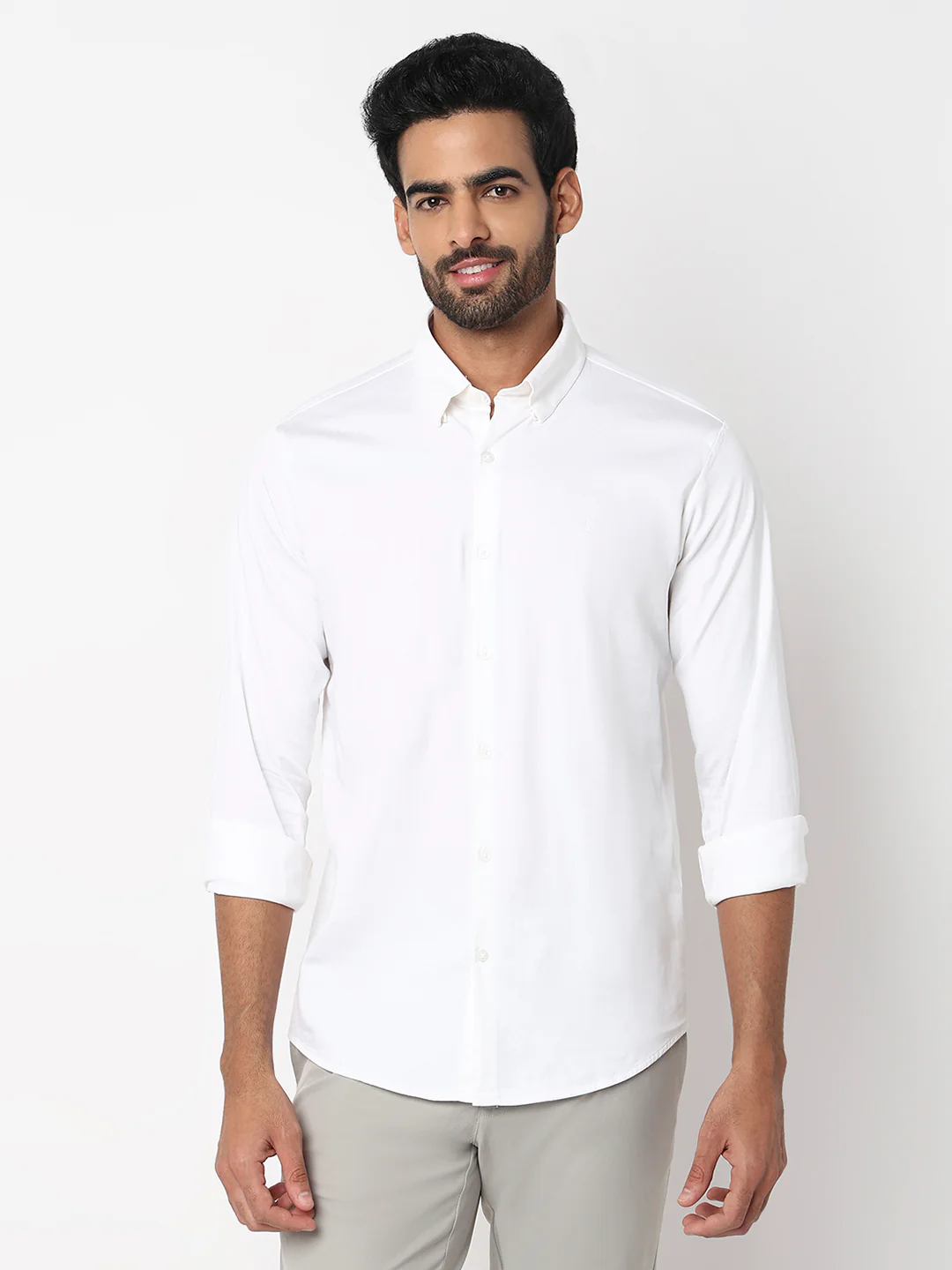 Men Shirt White Slim Fit