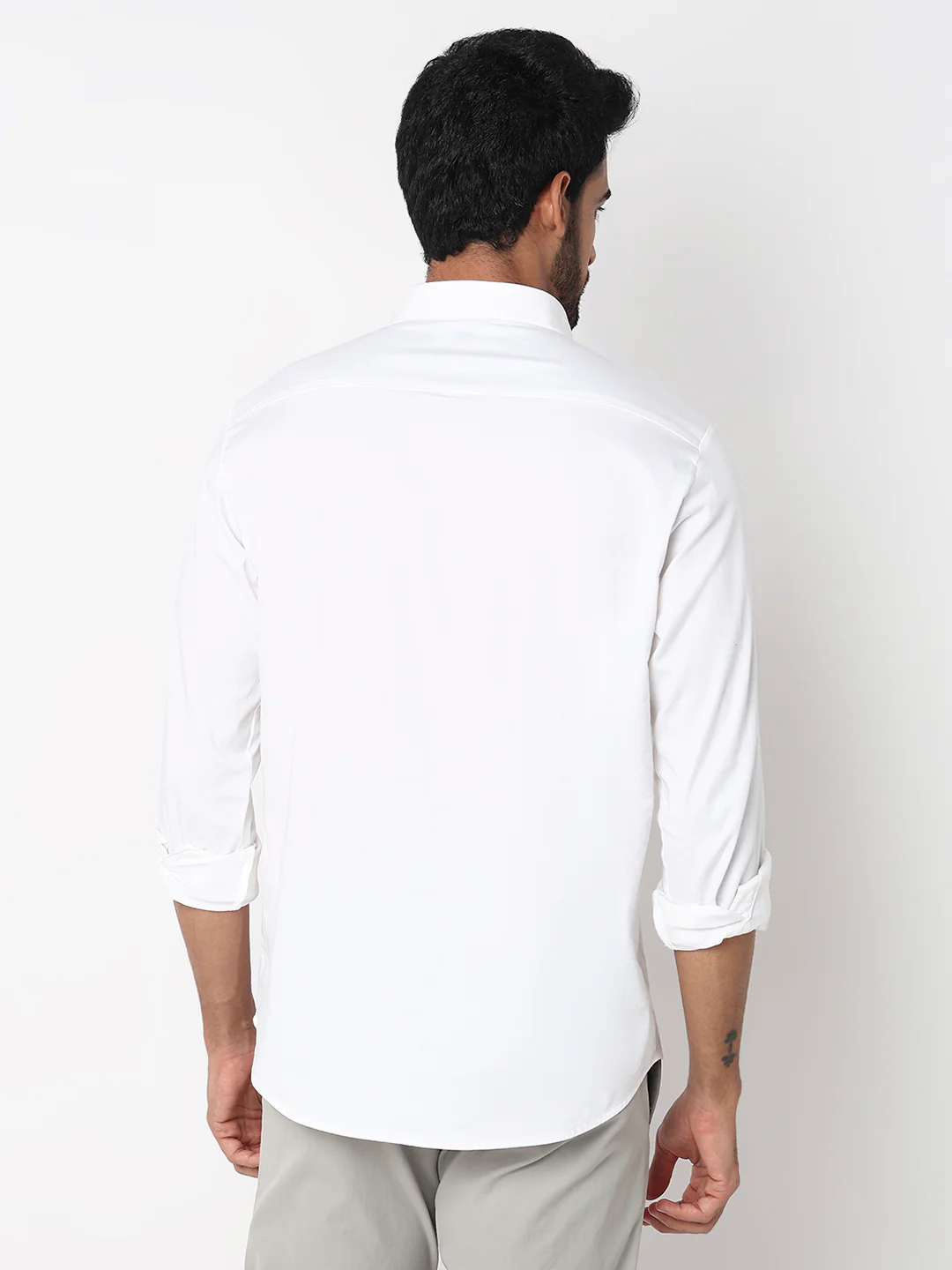 Men Shirt White Slim Fit - Image 5