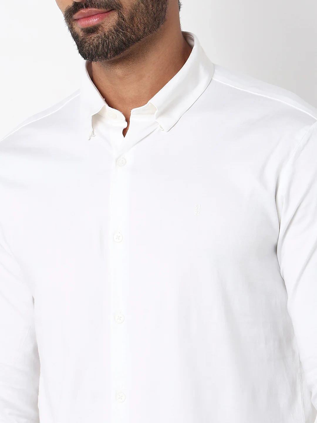Men Shirt White Slim Fit - Image 6