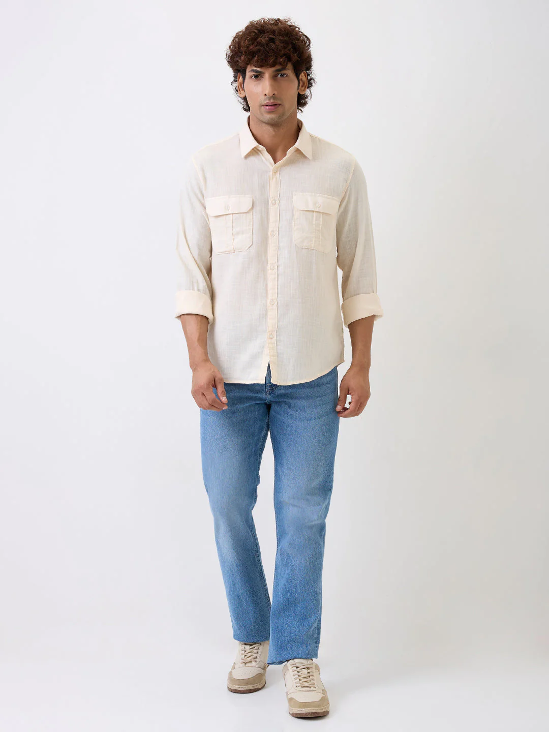 Men Shirt White Slim Fit - Image 5
