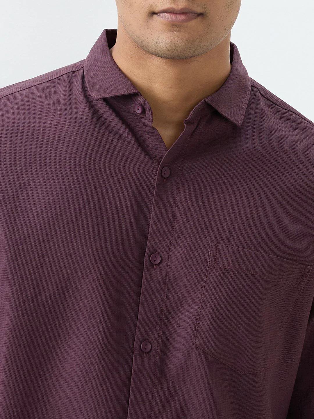 Men Shirt Cherry Lacquer Slim Fit - Image 6