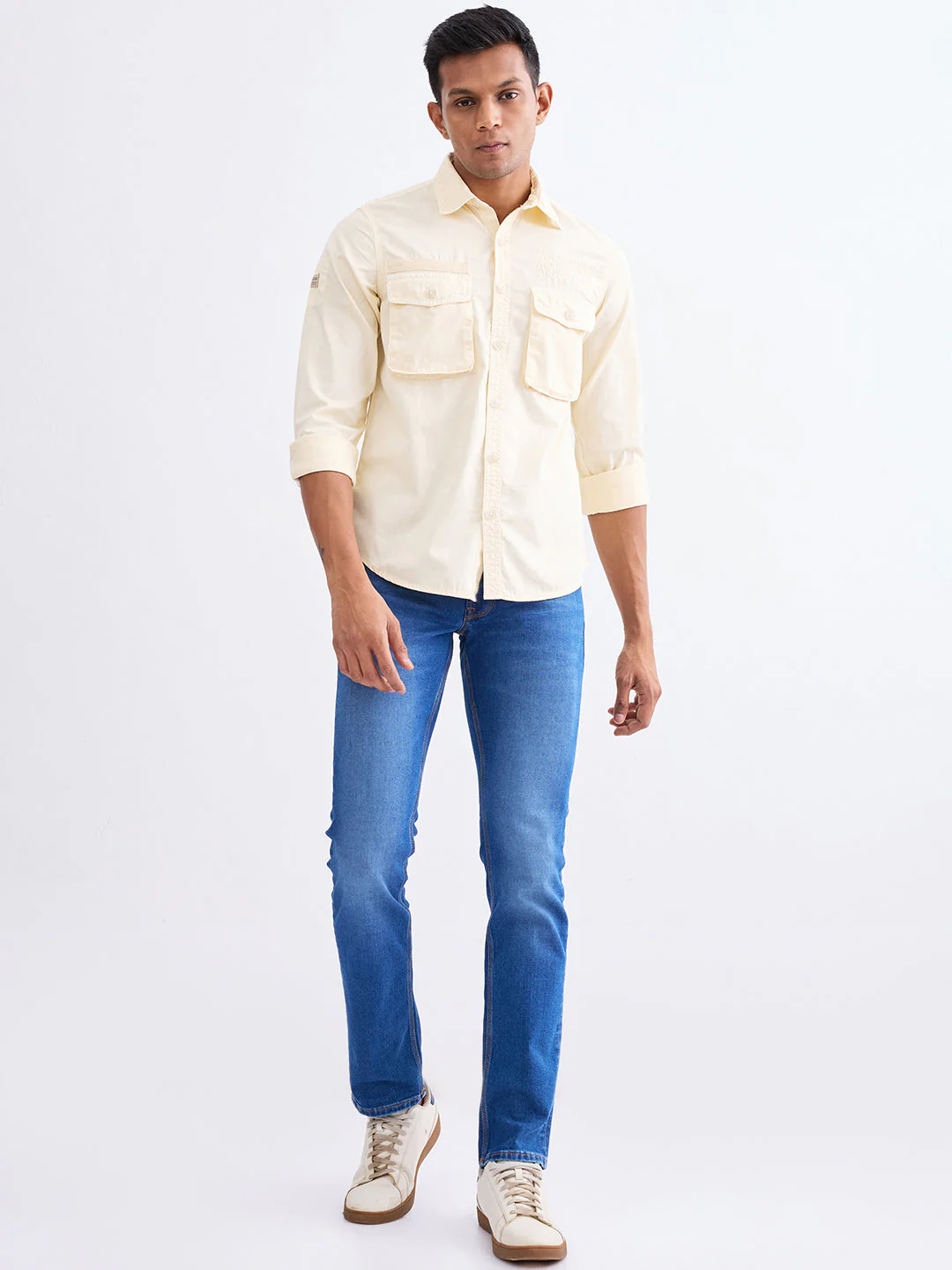 Men Shirt White Slim Fit - Image 5