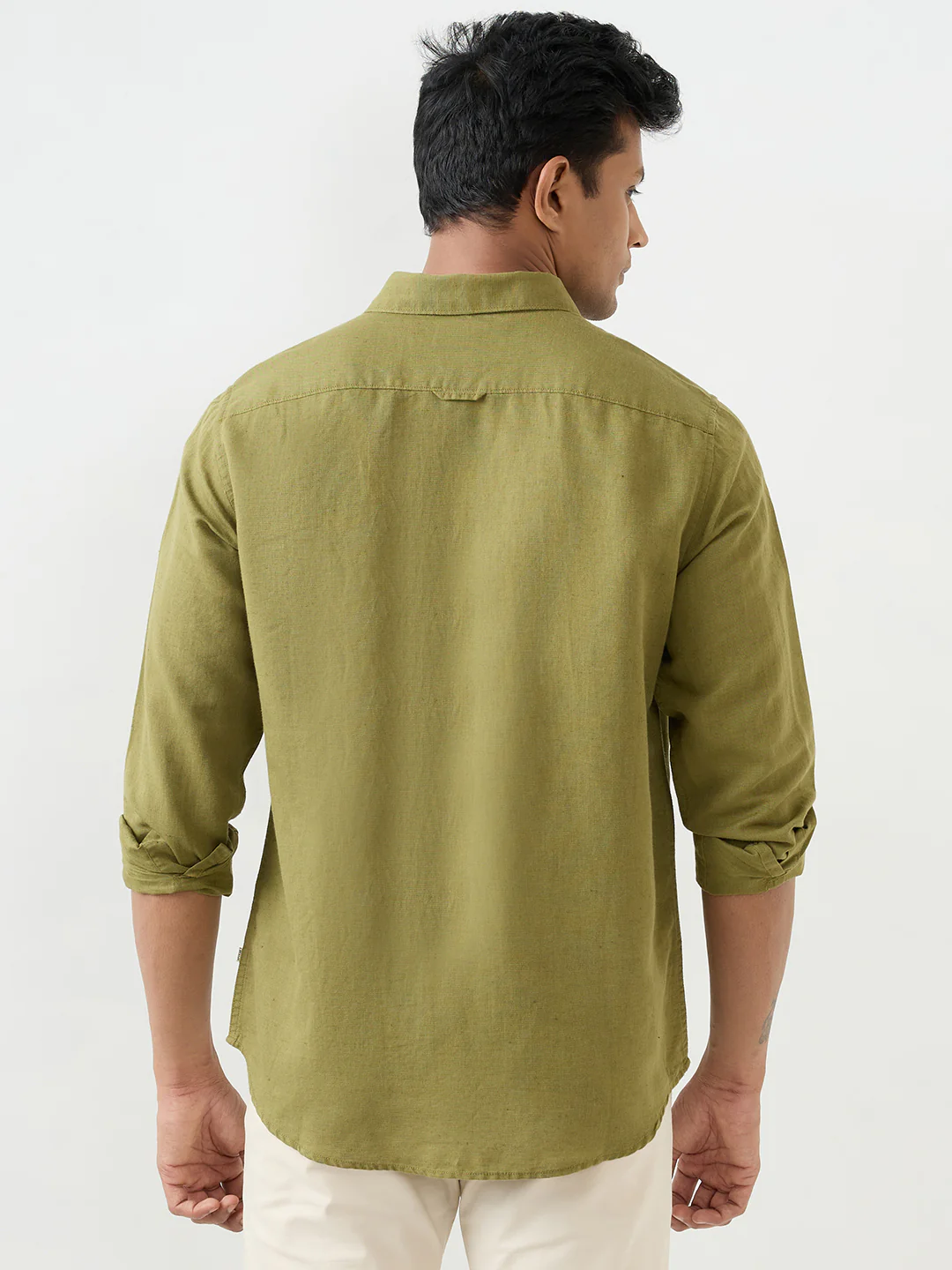 Men Shirt Black Slim Fit - Image 4