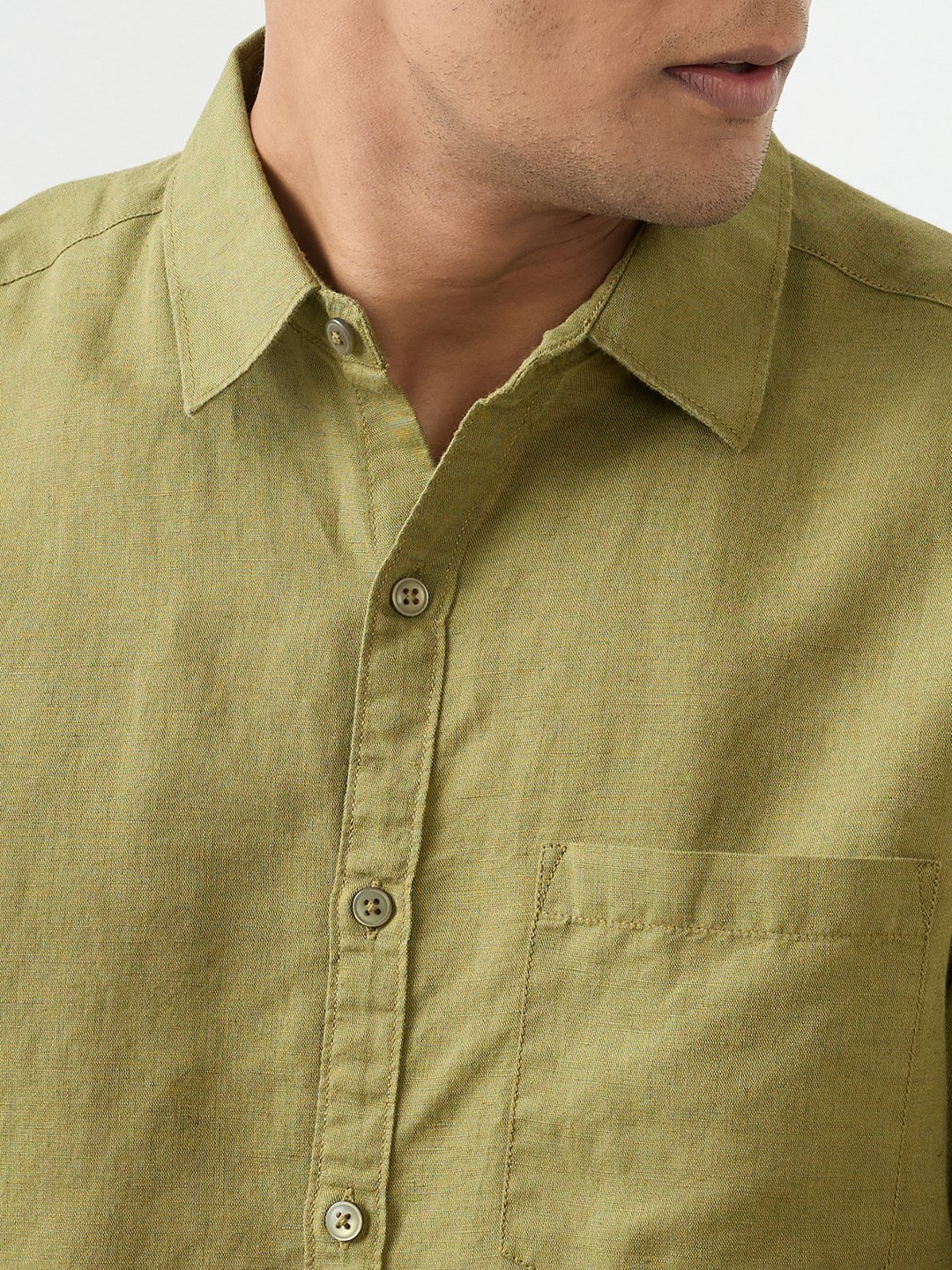 Men Shirt Black Slim Fit - Image 6