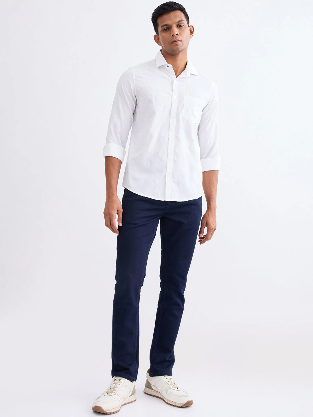 Men Shirt White Slim Fit - Image 5
