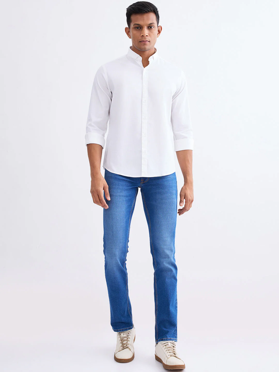 Men Shirt White Slim Fit - Image 5
