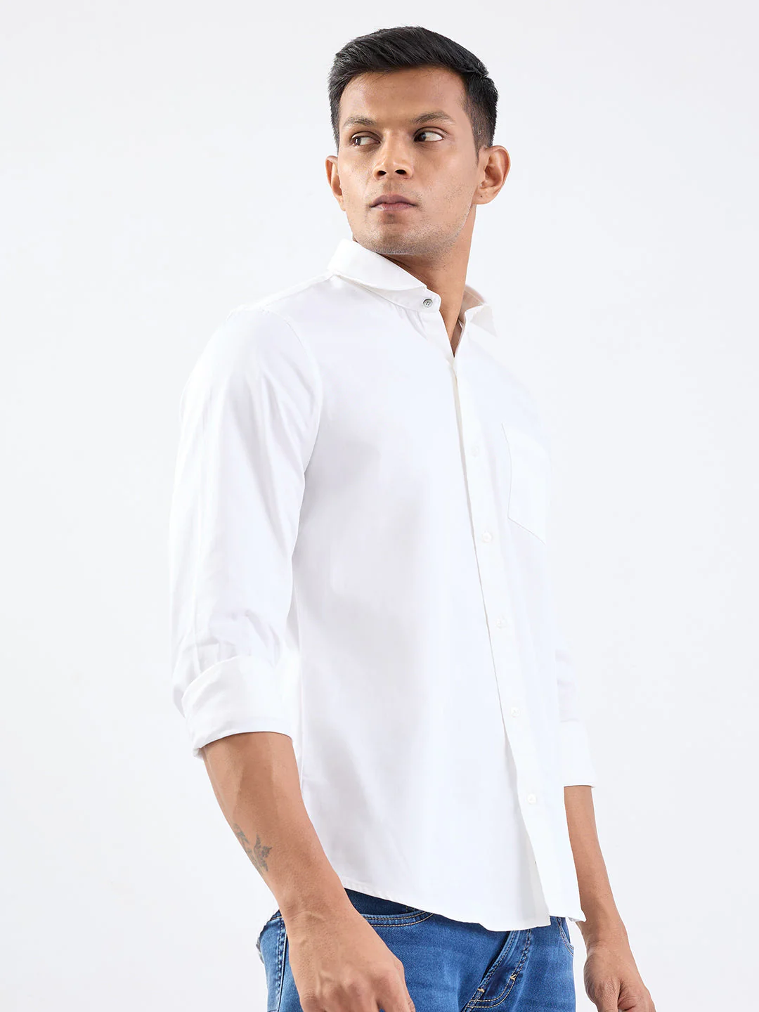 Men Shirt White Slim Fit
