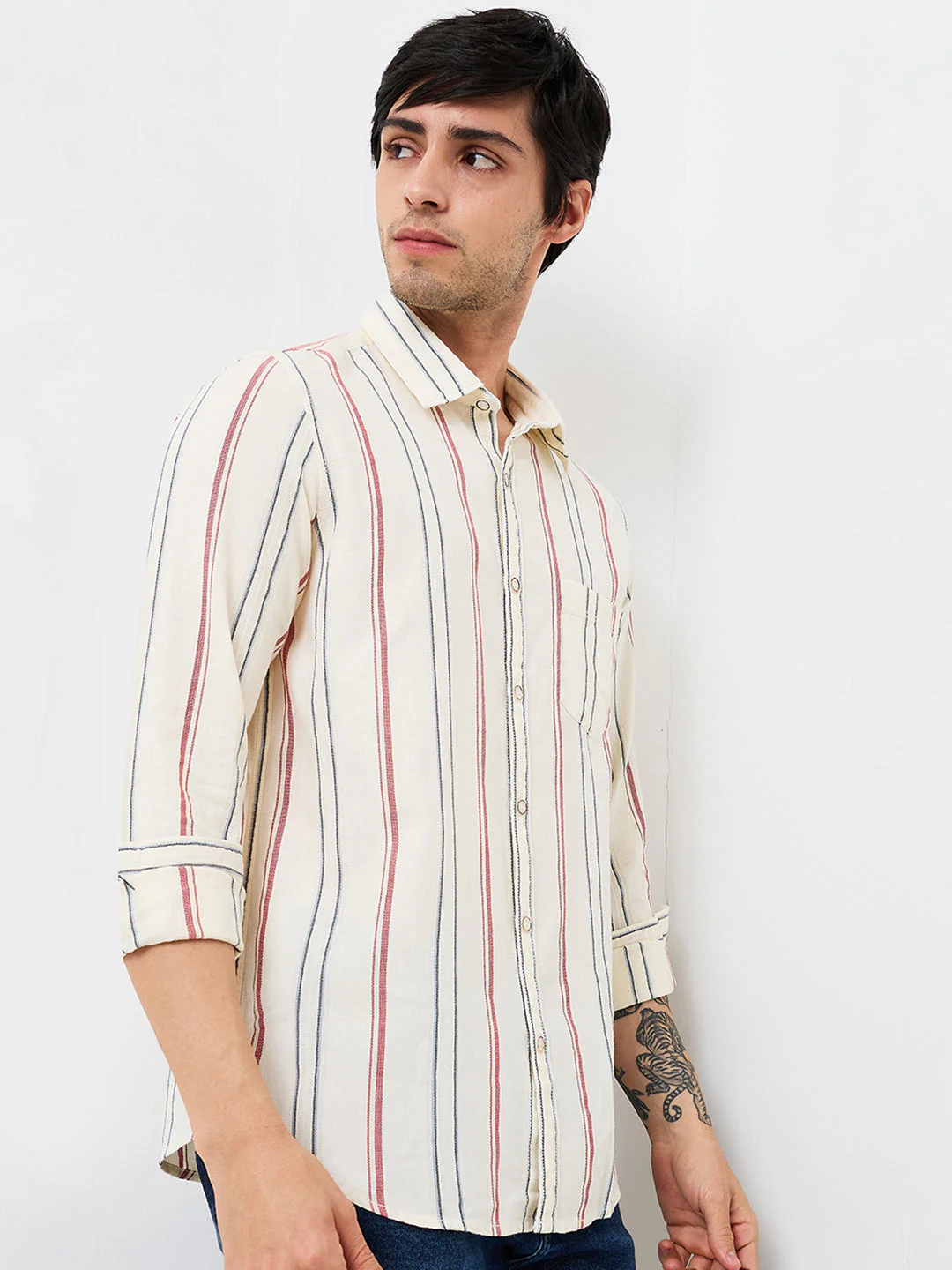 Men Shirt White Slim Fit