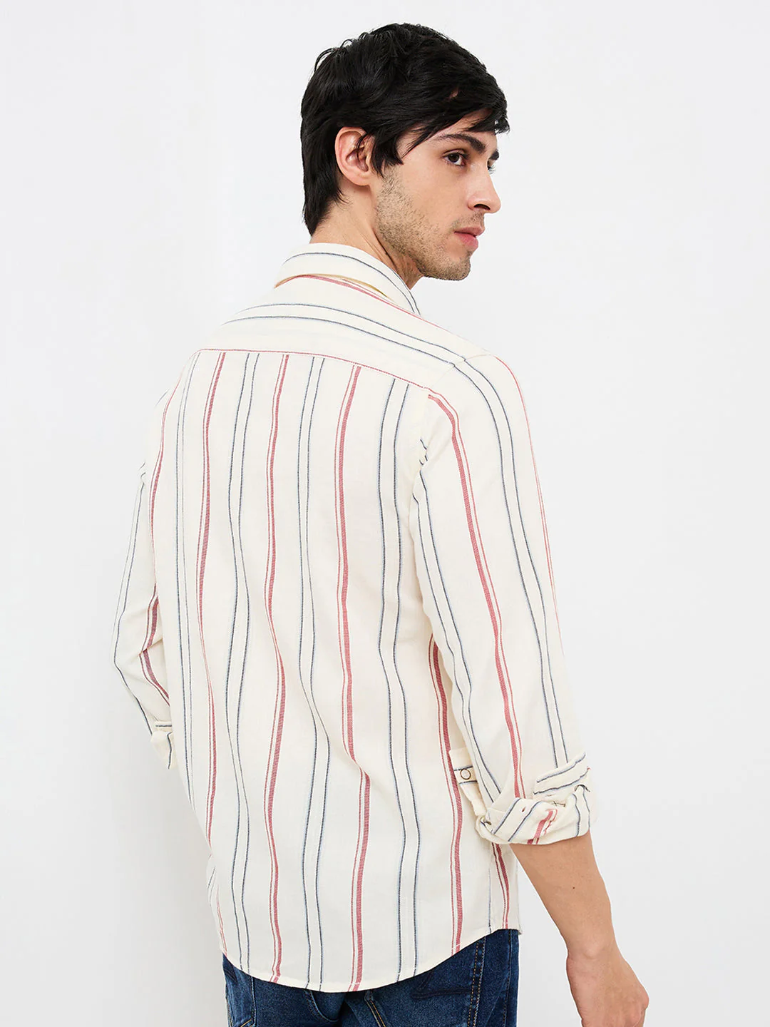 Men Shirt White Slim Fit - Image 4