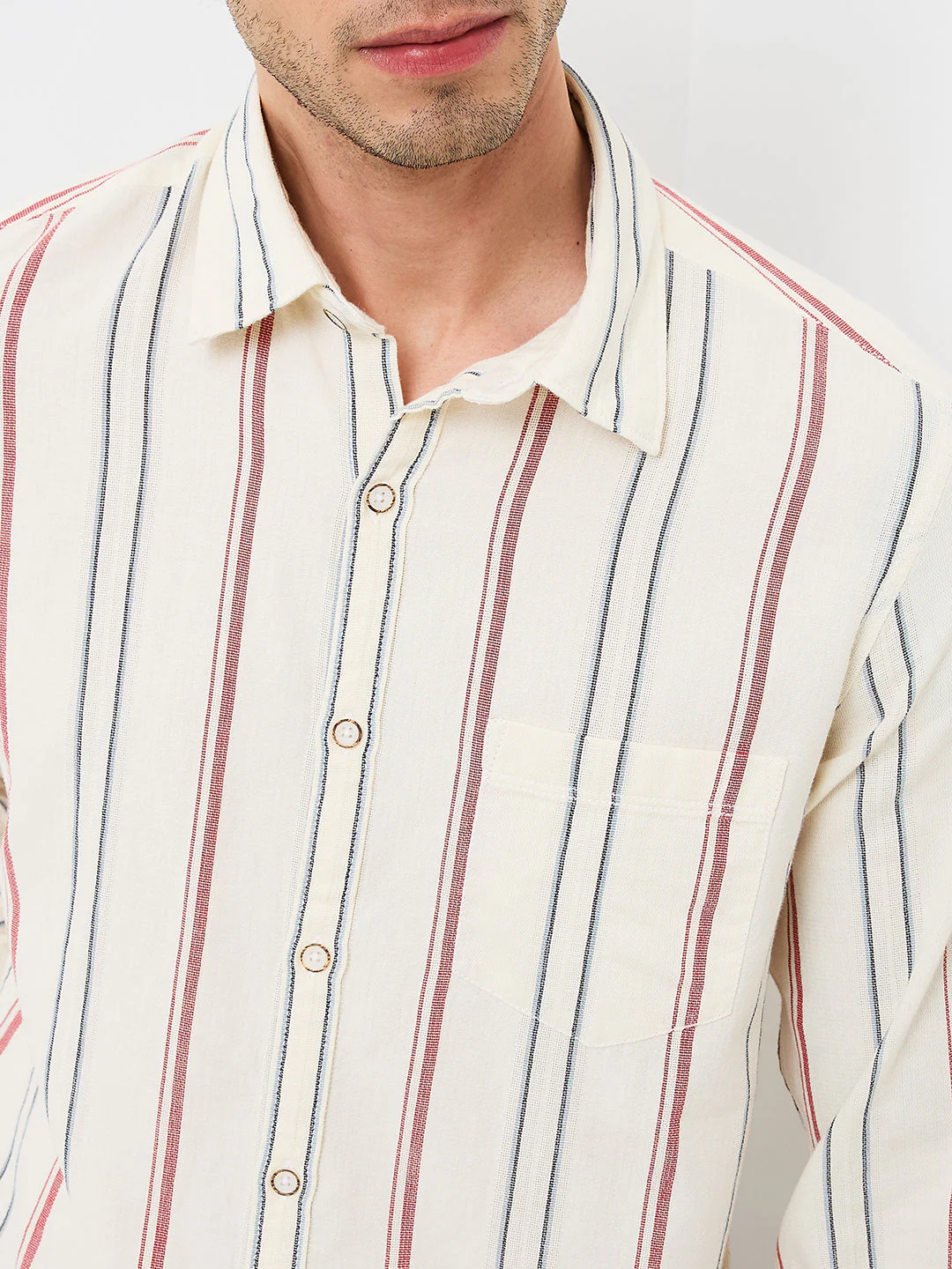 Men Shirt White Slim Fit - Image 6
