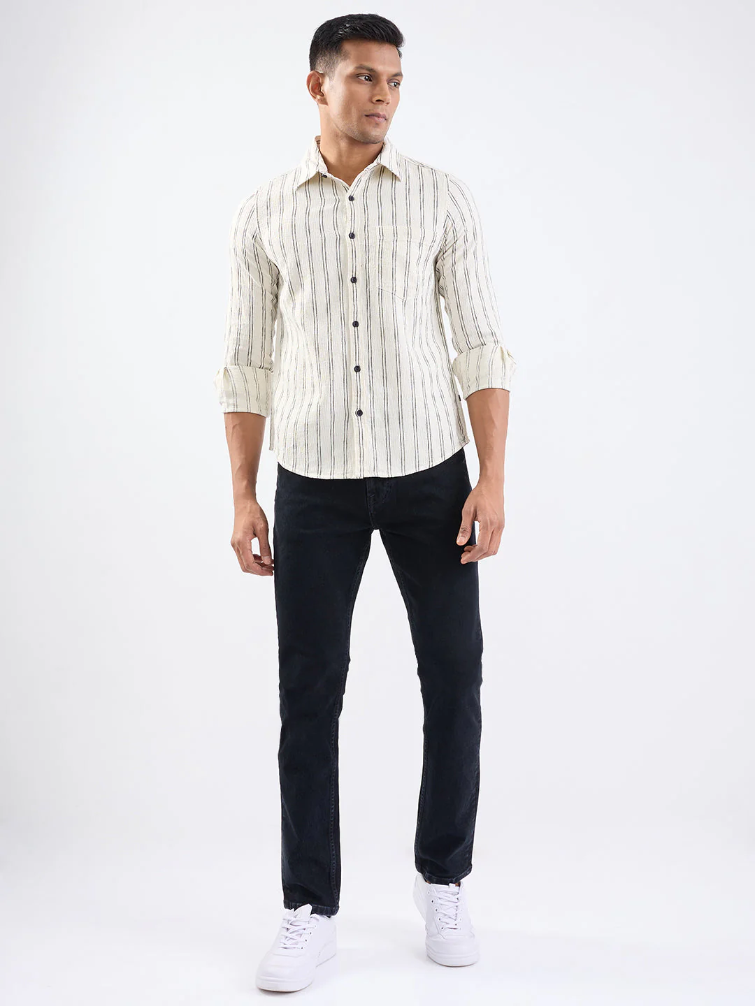 Men Shirt White Slim Fit - Image 5