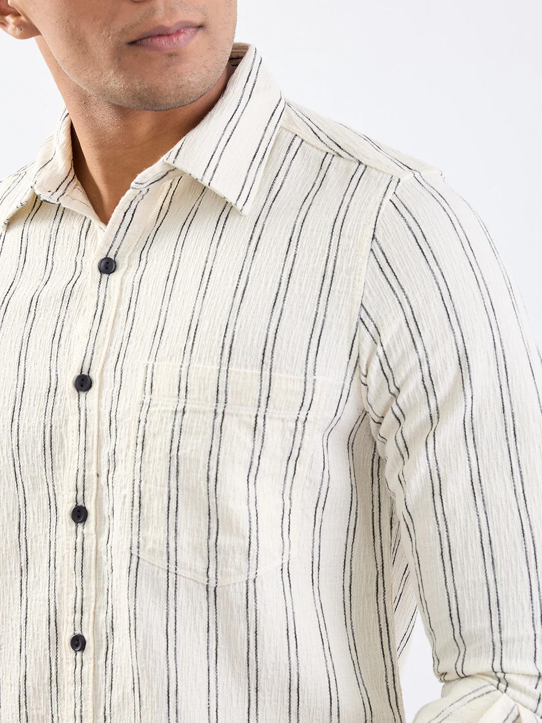 Men Shirt White Slim Fit - Image 6