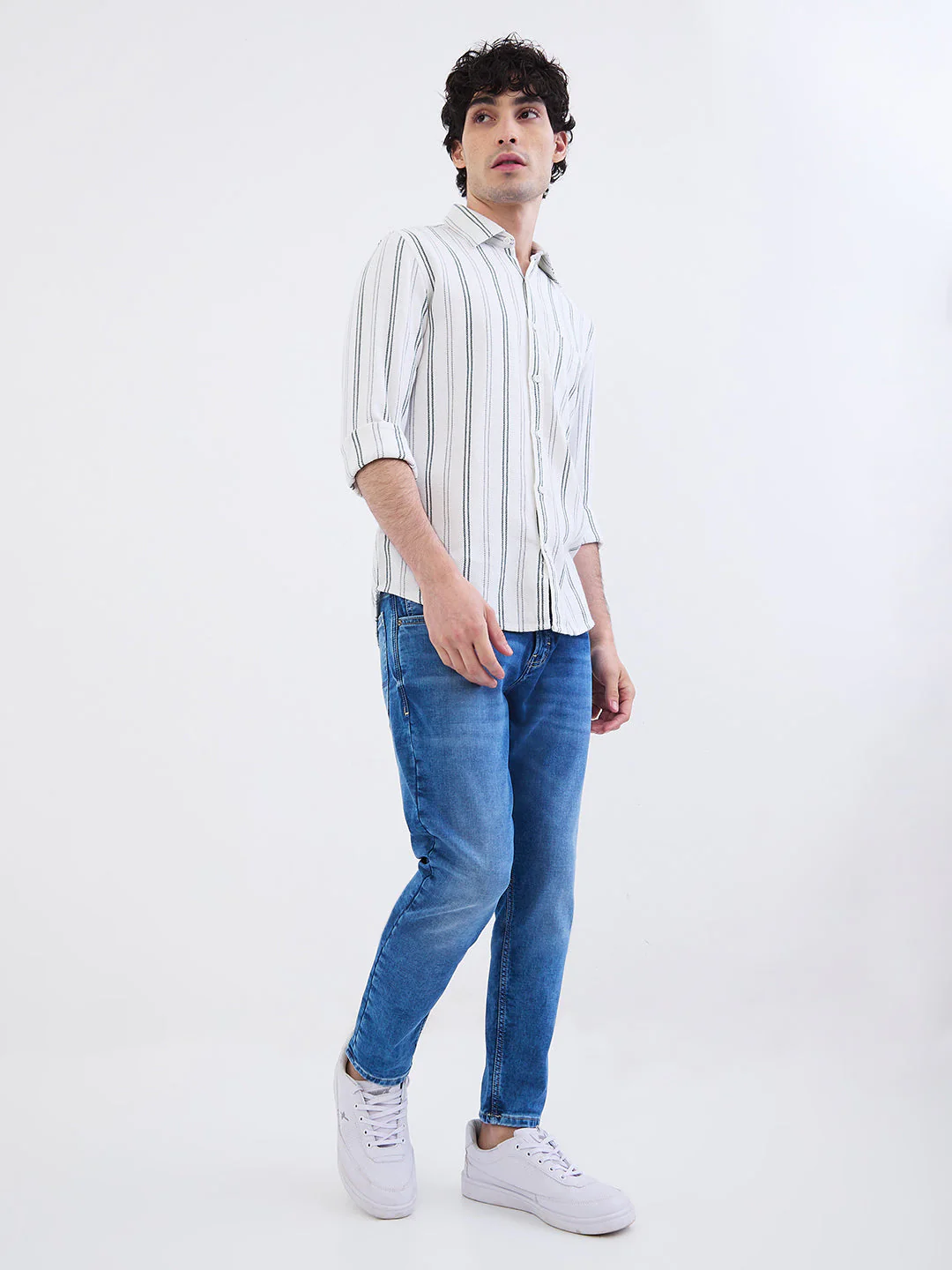Men Shirt White Slim Fit - Image 5