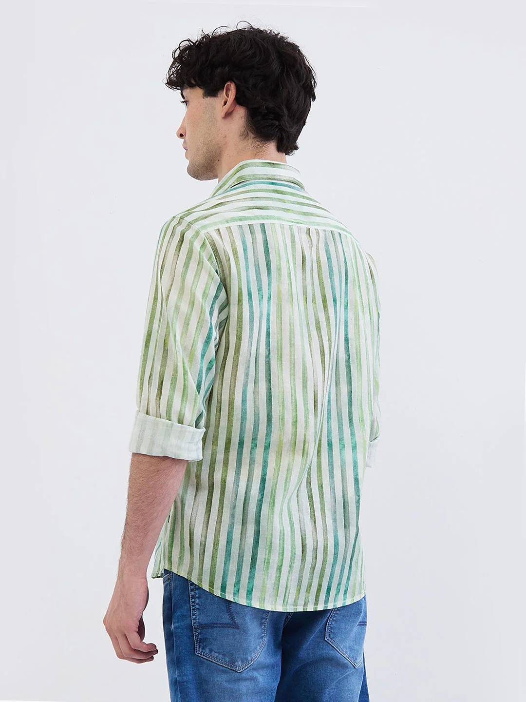 Men Shirt White Slim Fit - Image 4