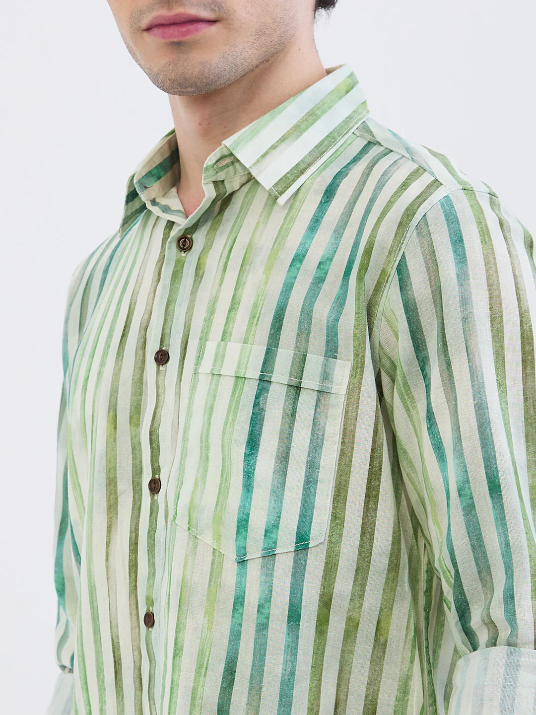 Men Shirt White Slim Fit - Image 6