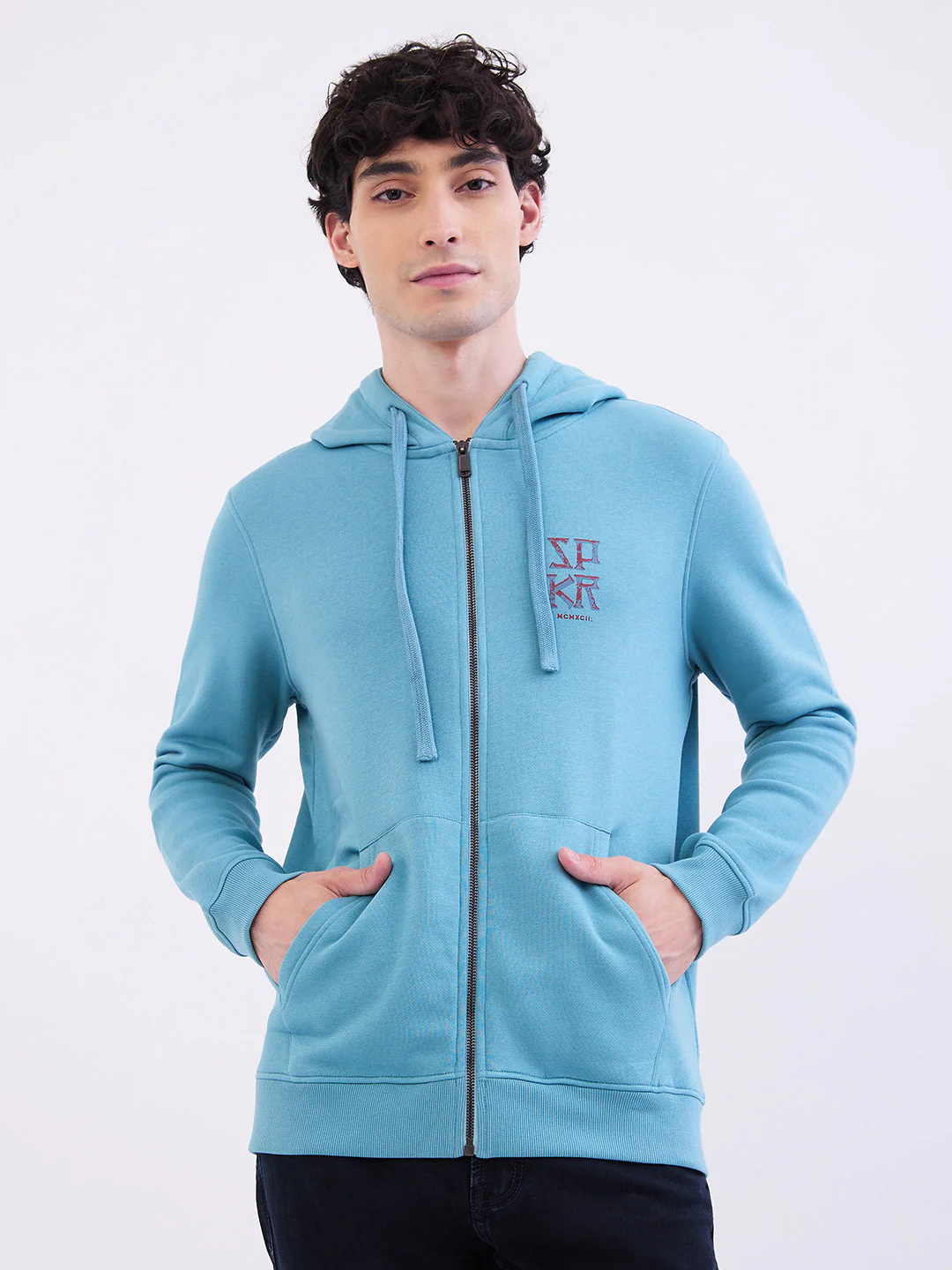 Men Sweatshirt Blue Regular Fit - Image 2